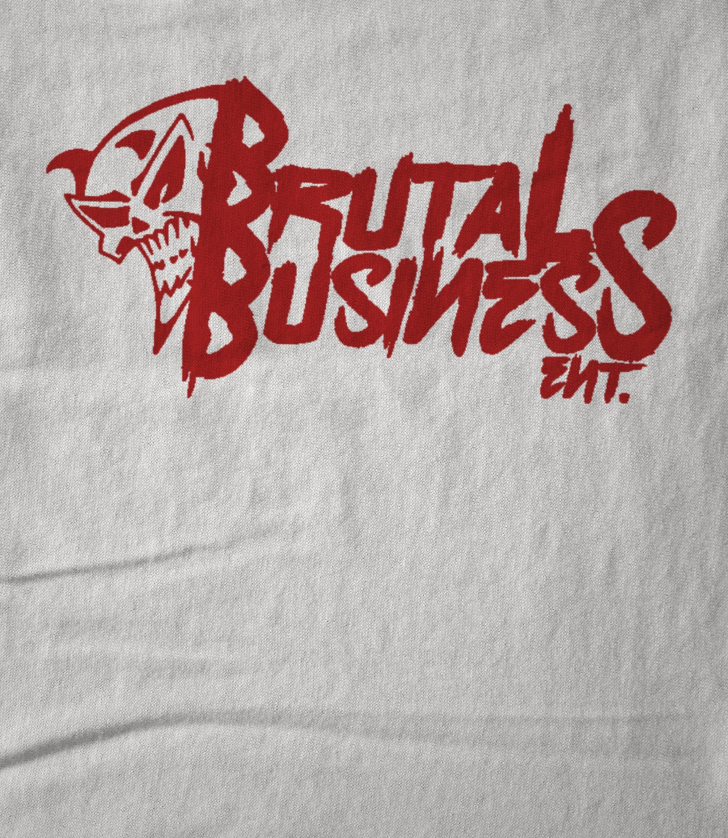 Brutal Business (White) Unisex T-shirt