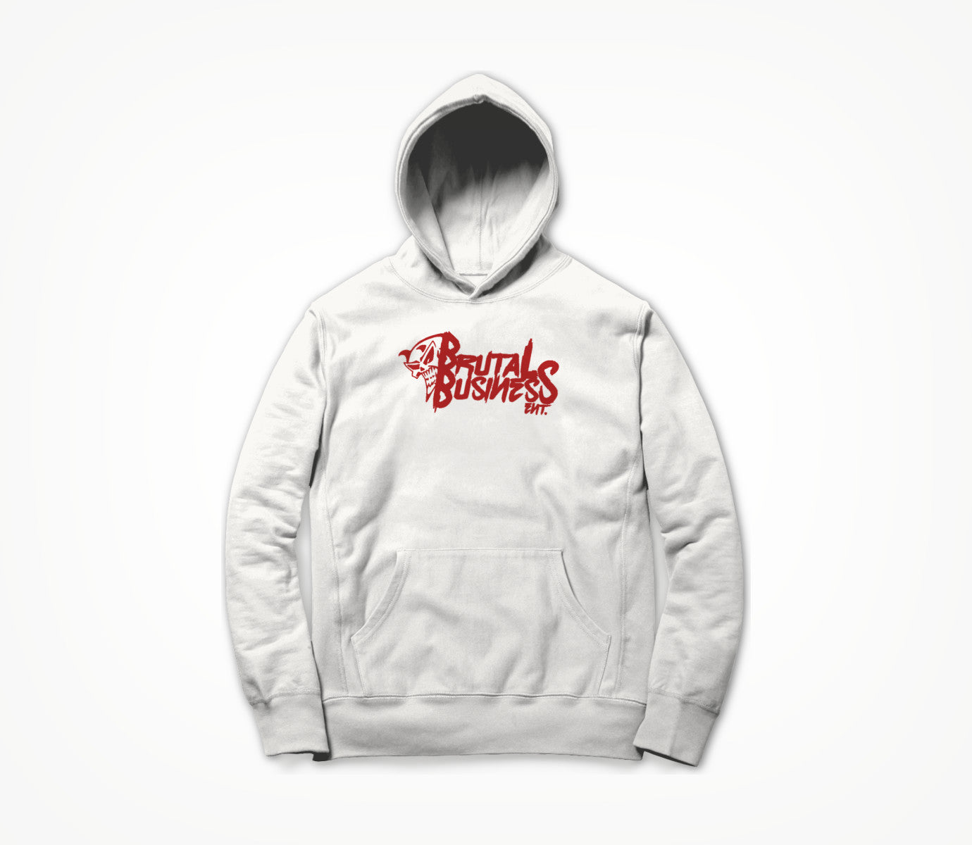 Brutal Business (White) Hoodie