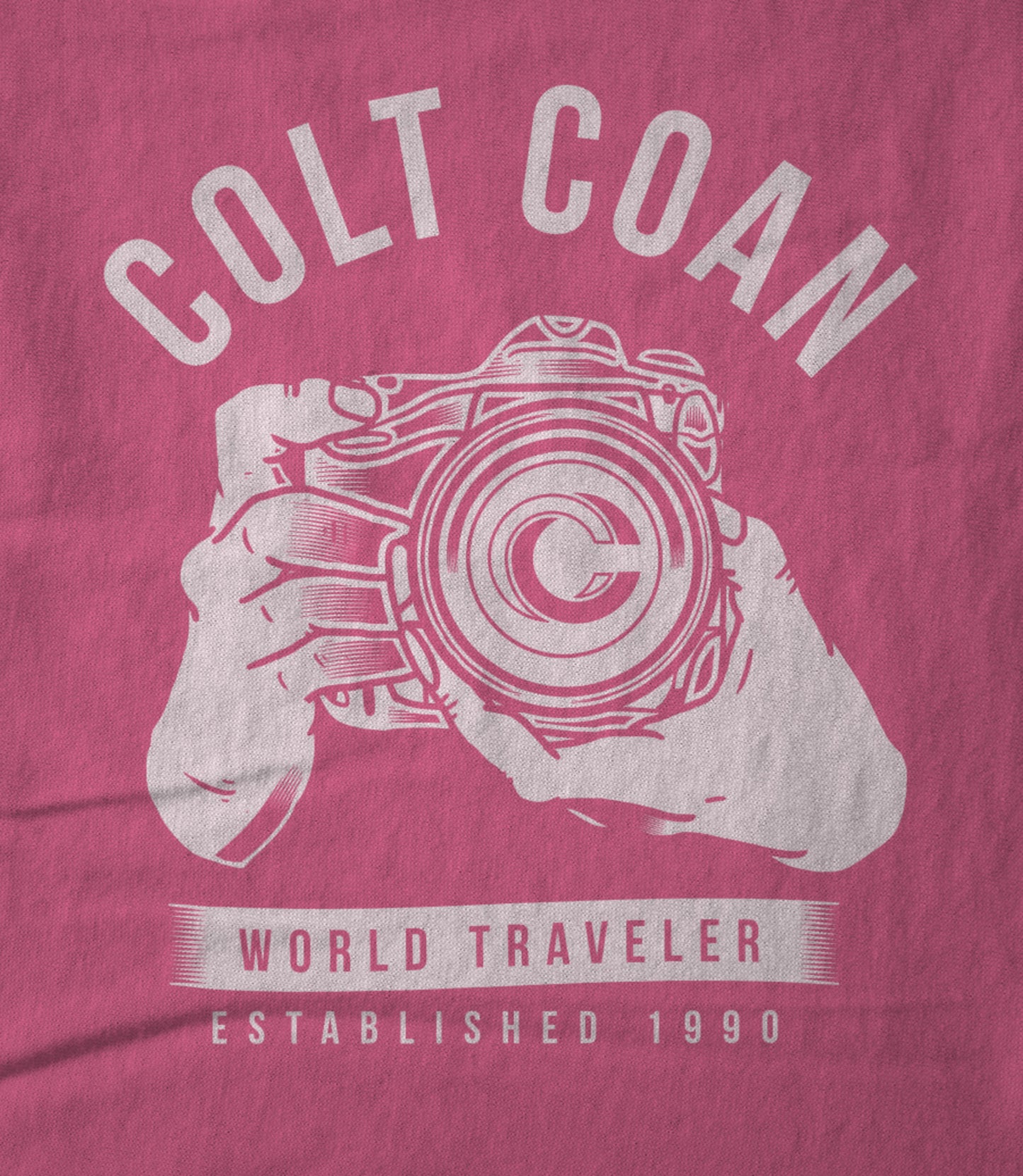 Colt Coan "World Traveler" - Pink Women's T-shirt