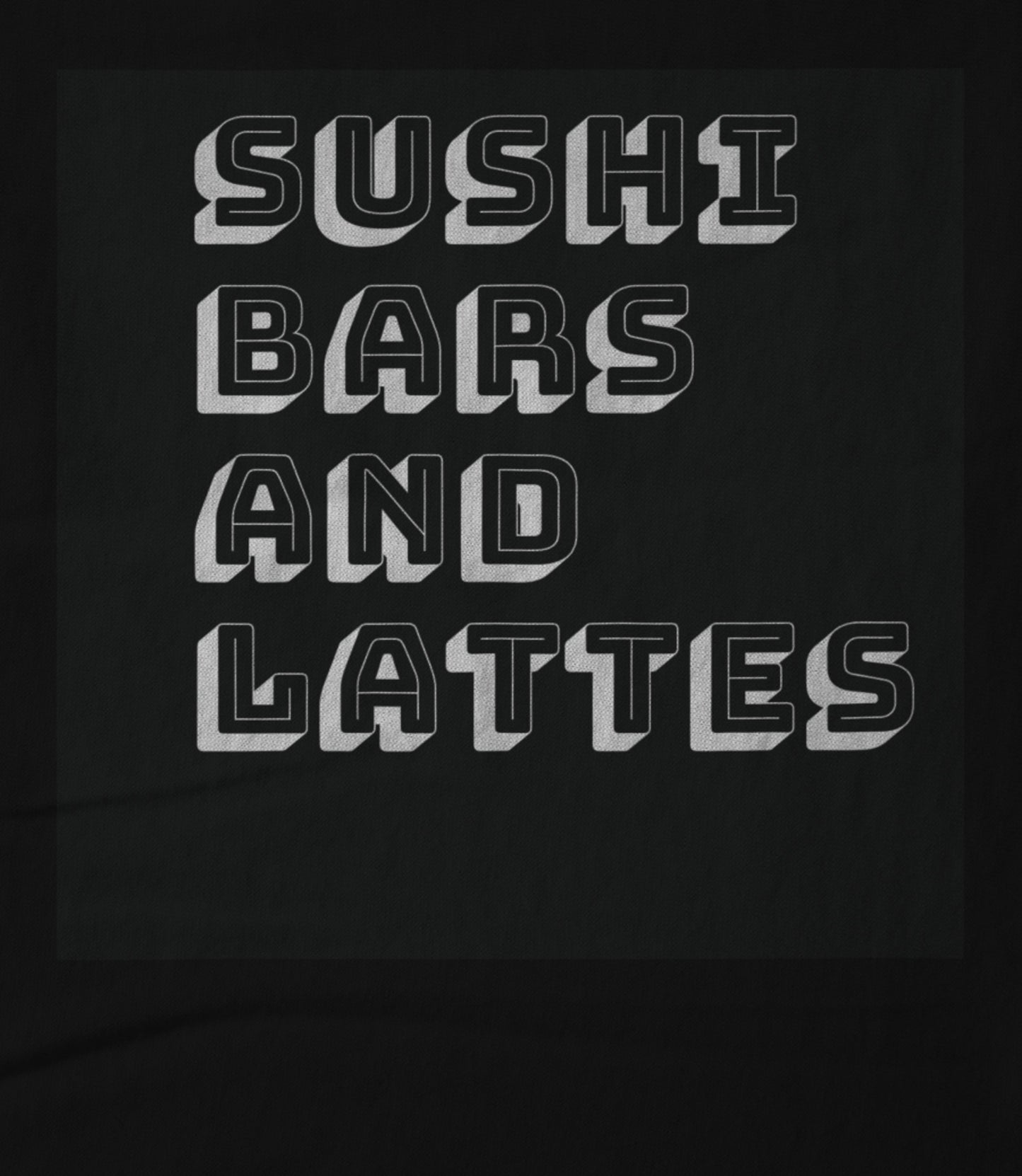sushi bars T Black Women's T-shirt
