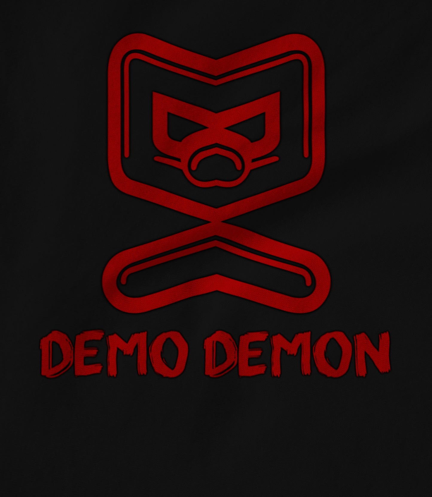 Collapsing "Masked" Logo (Black) Hoodie