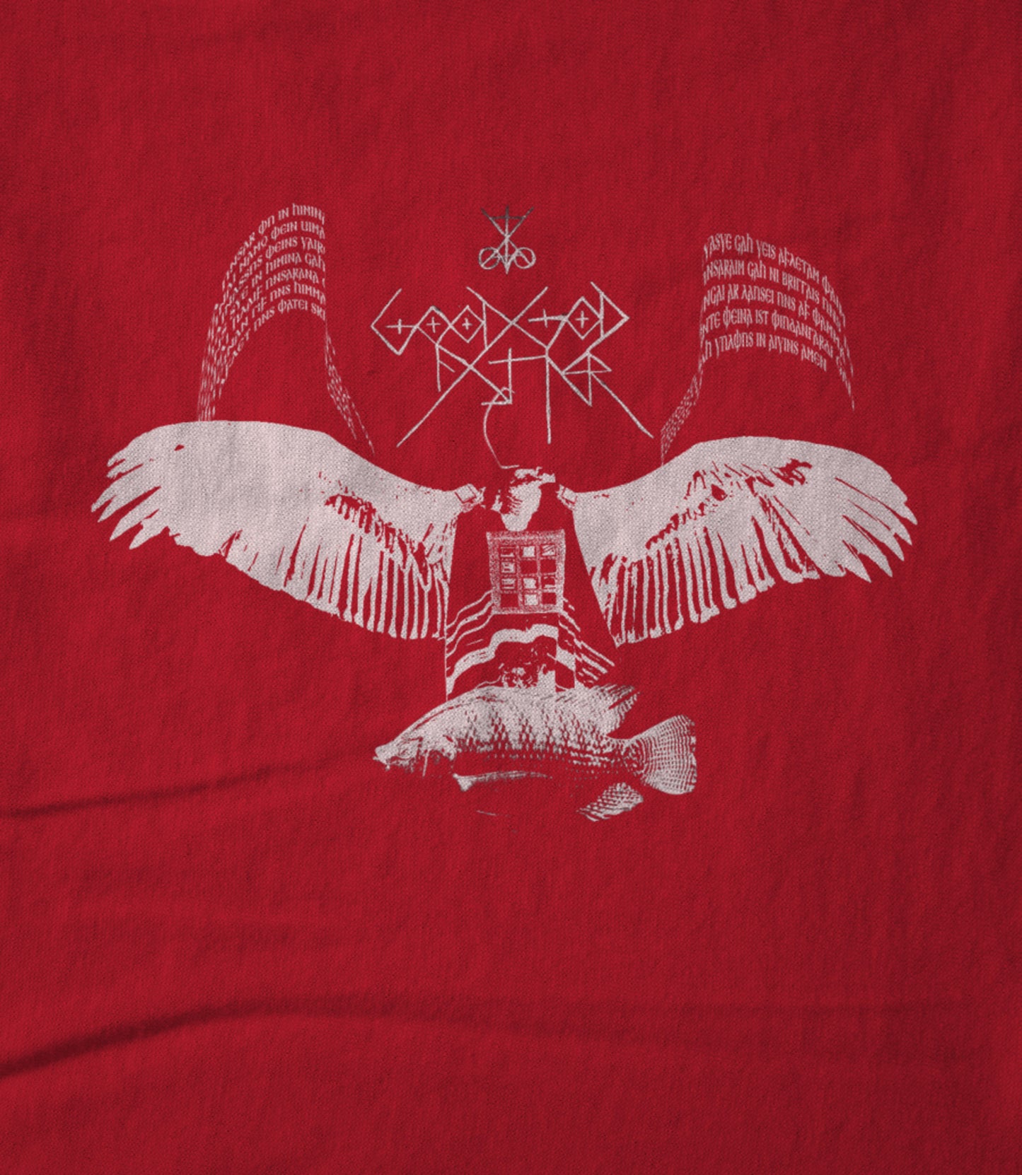 Anti-Nero Vulture White on Red Women's T-shirt