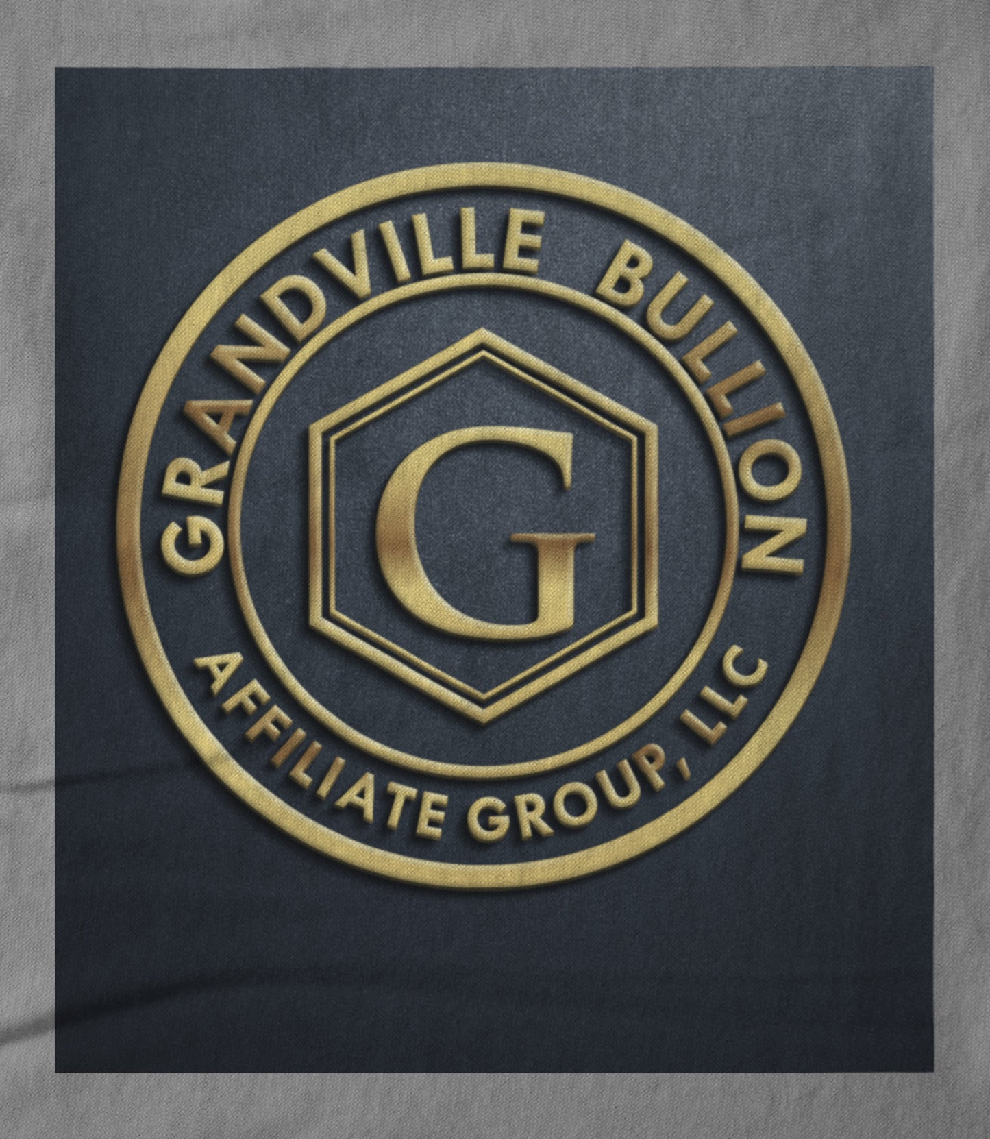 Gray and Gold Unisex T-shirt