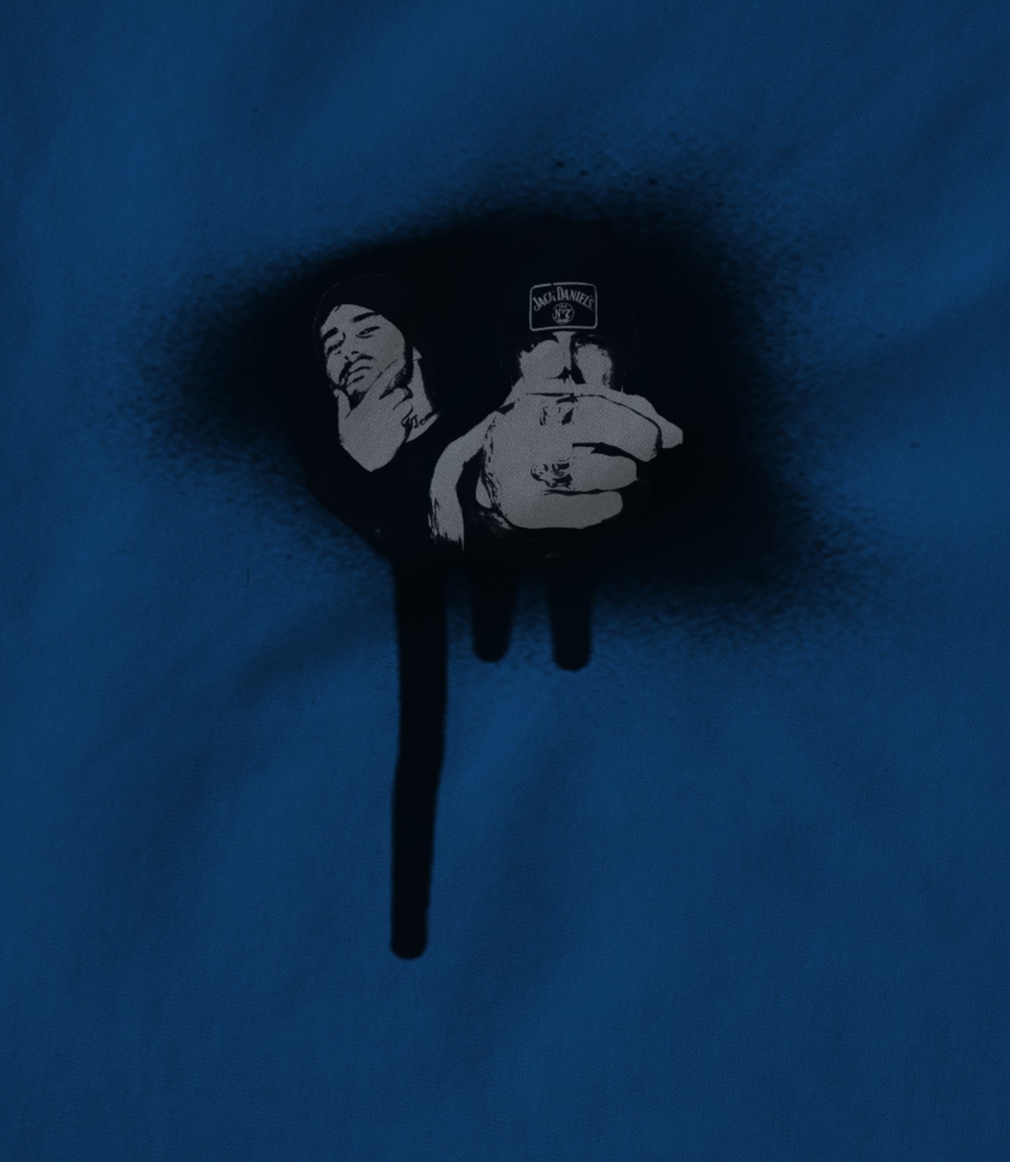 Hillywood Spray Paint (Blue) Unisex T-shirt