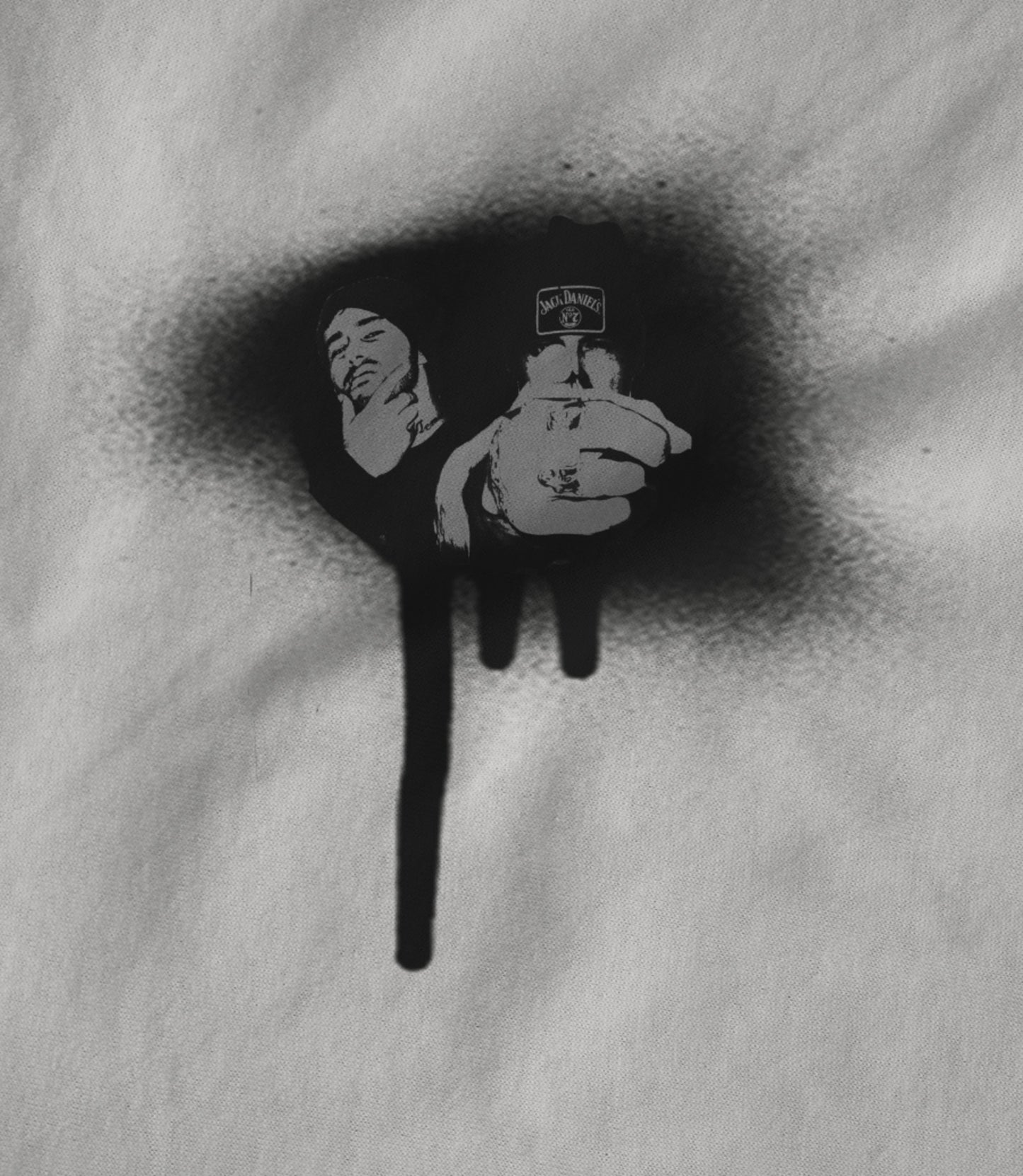 Hillywood Spray Paint (White) Hoodie