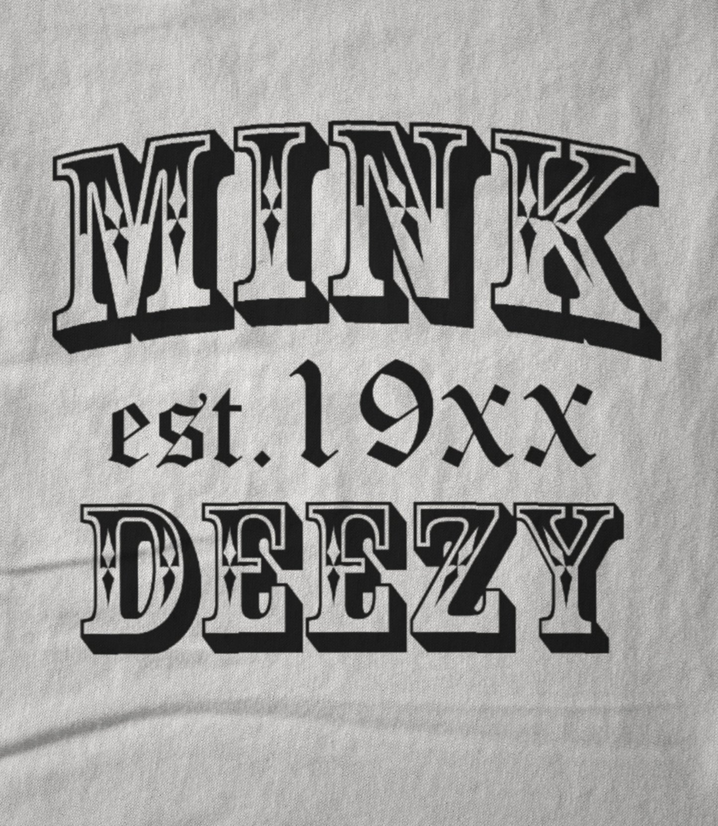 Mink Deezy (Black on White) Hoodie