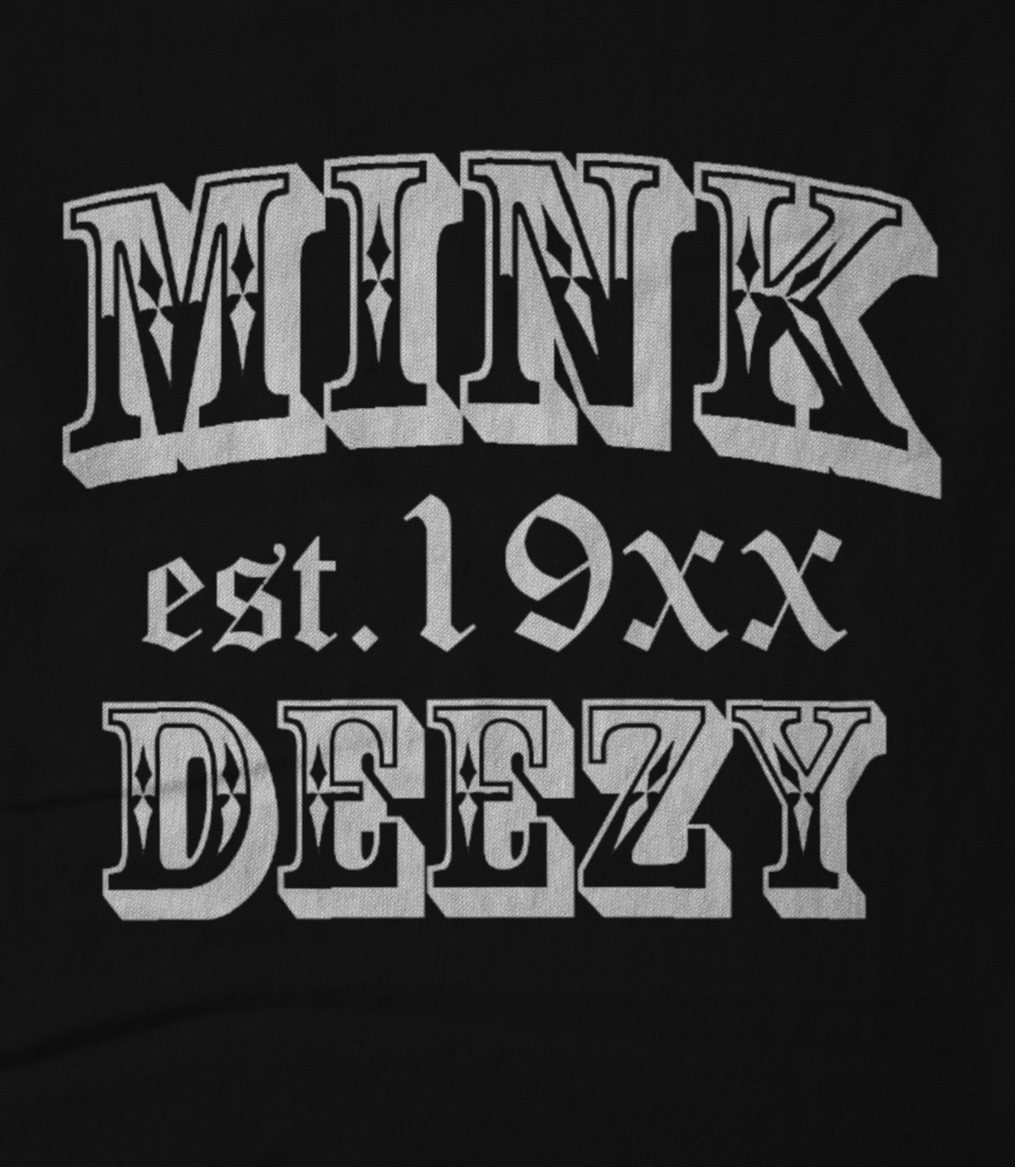 Mink Deezy (White on Black) Women's T-shirt
