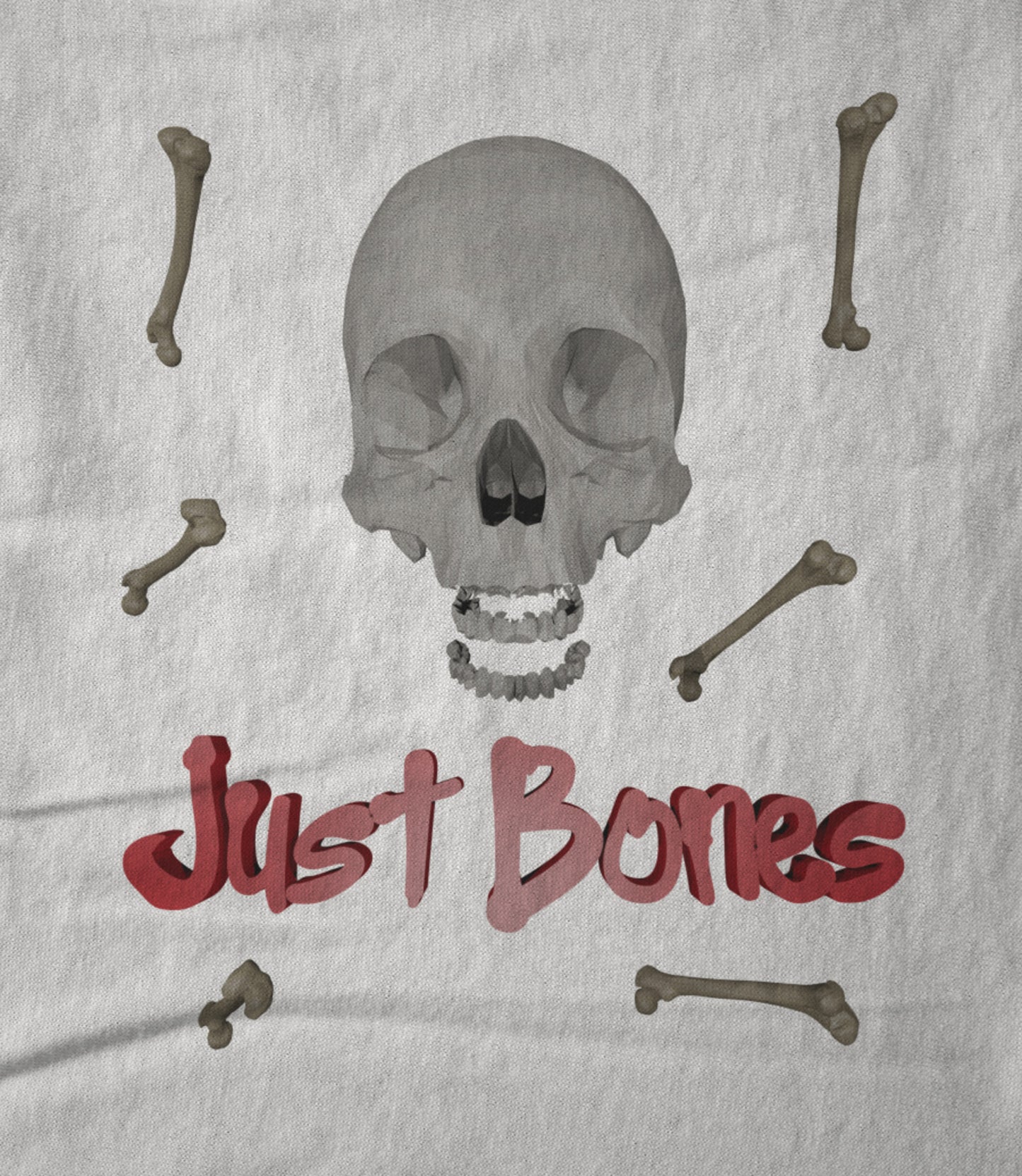 Just Bones (White) Unisex T-shirt