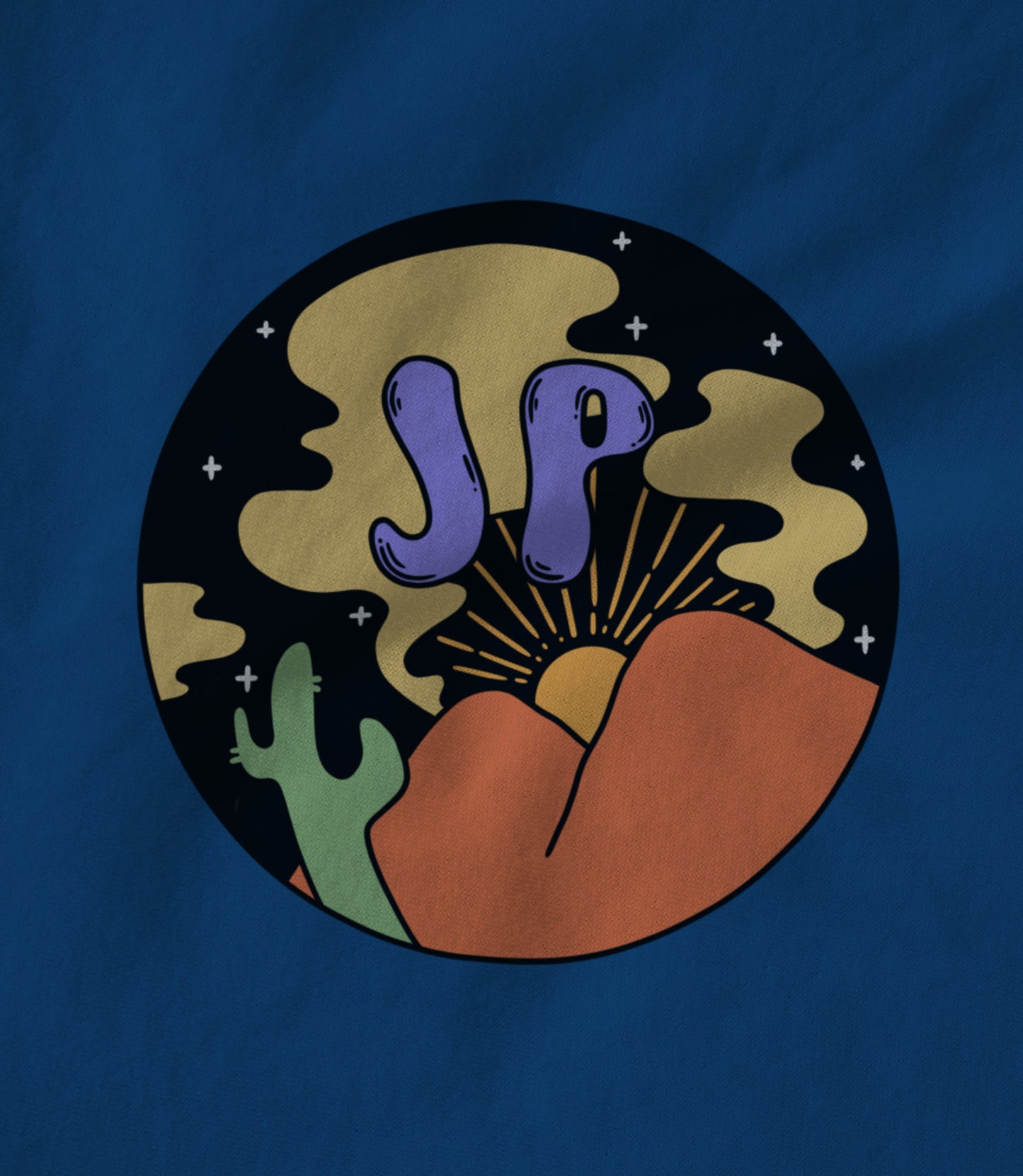 Jeremy Parsons Open Air Logo Royal Blue Unisex T-shirt