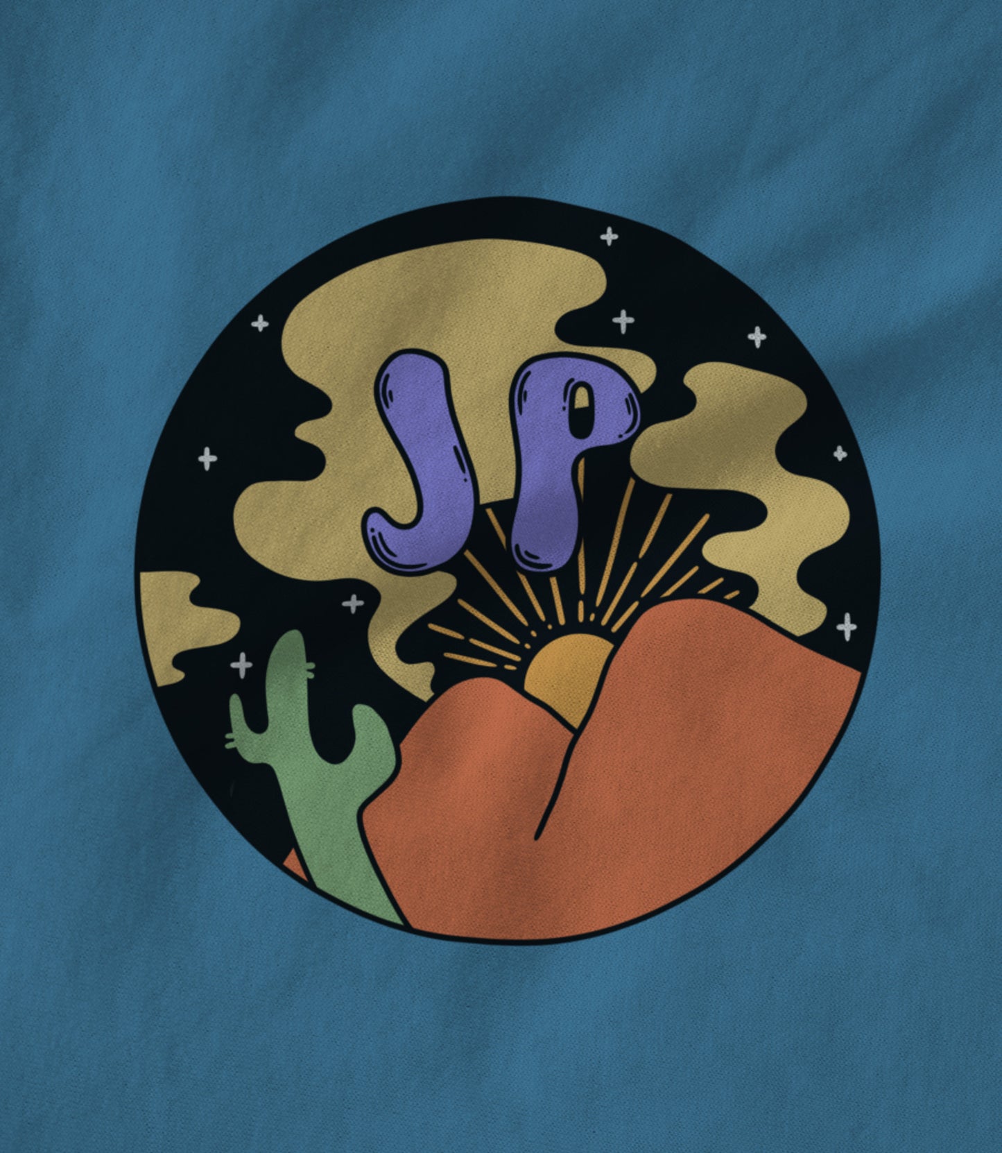 Jeremy Parsons Open Air Logo Aqua Unisex T-shirt