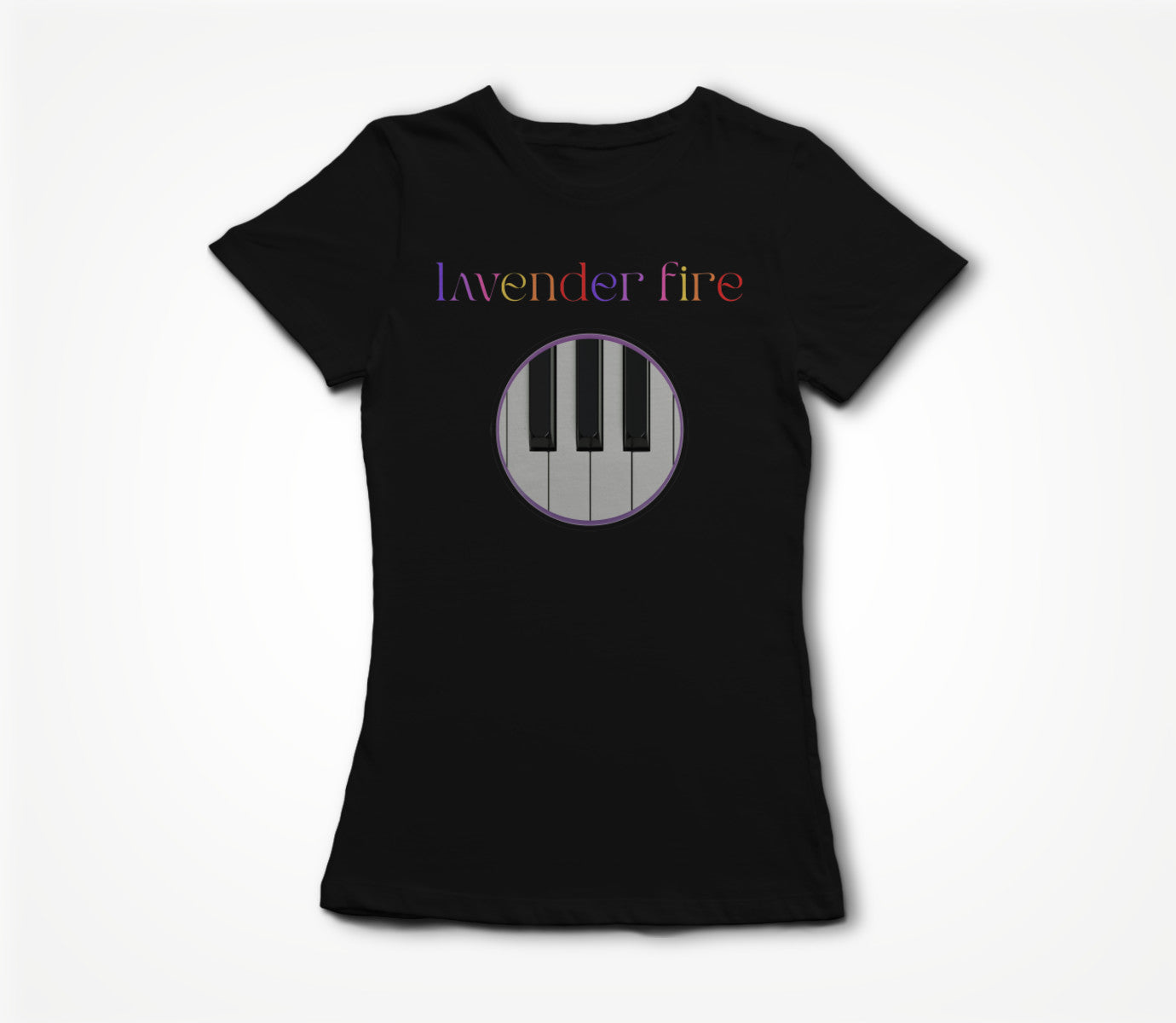 Colorful logo and piano Women's T-shirt
