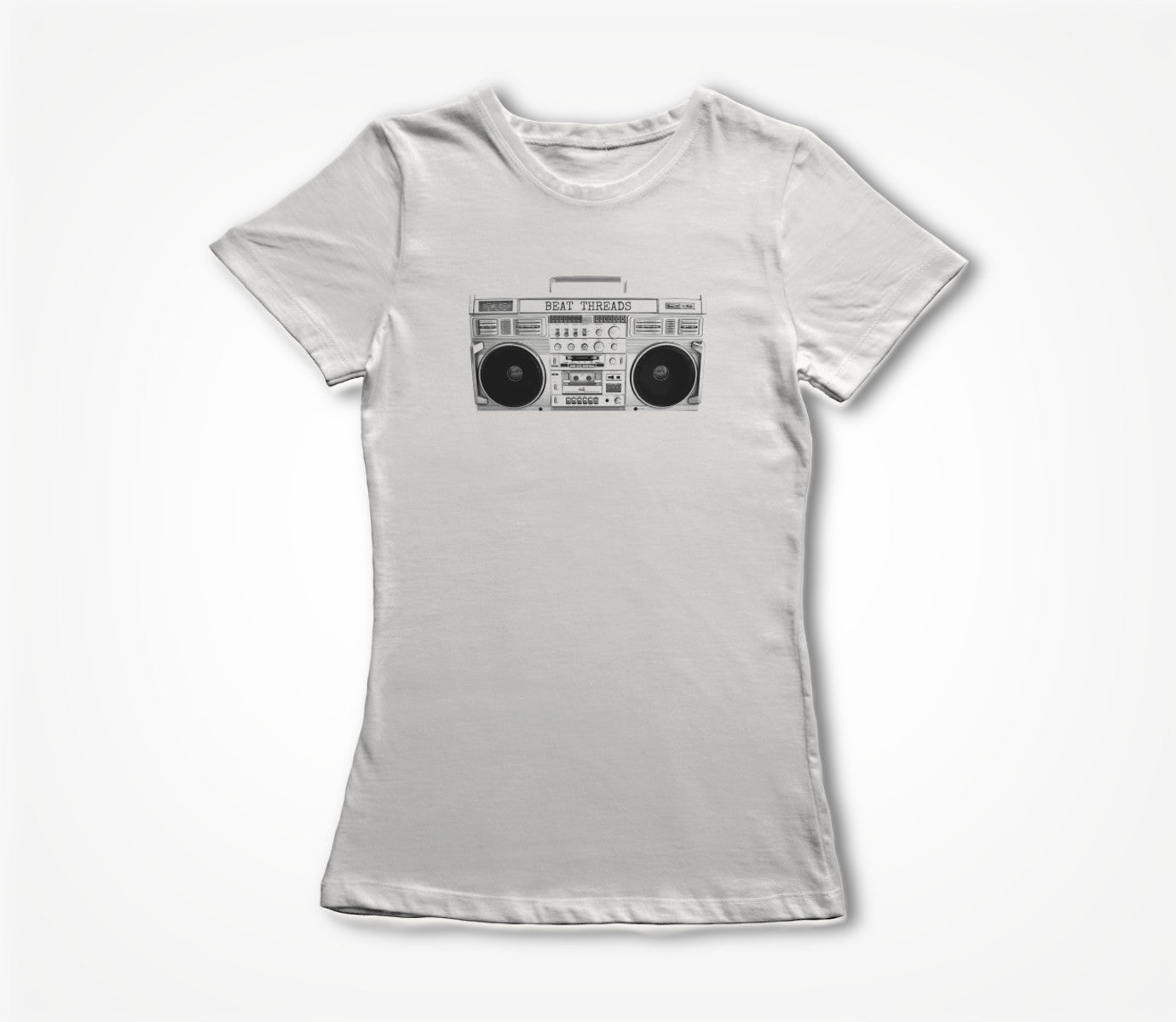 Old School Boombox - WHITE Women's T-shirt