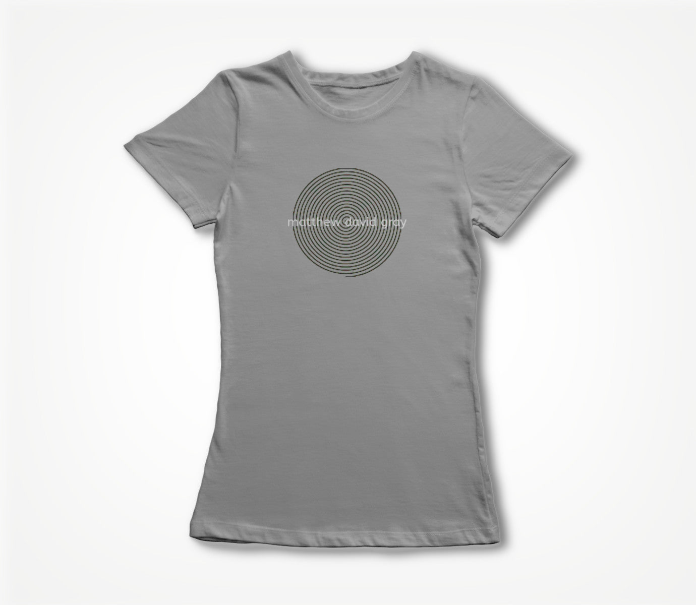 Matthew David Gray Spiral Women's T-shirt