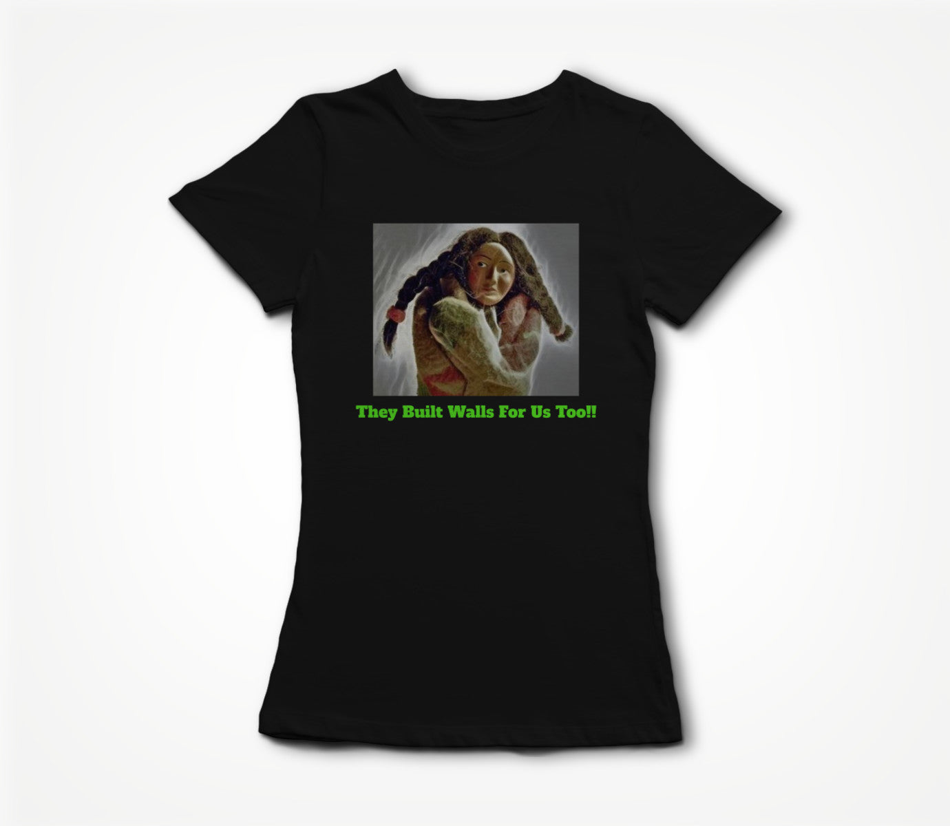 They Built Walls For Us Too. Women's T-shirt
