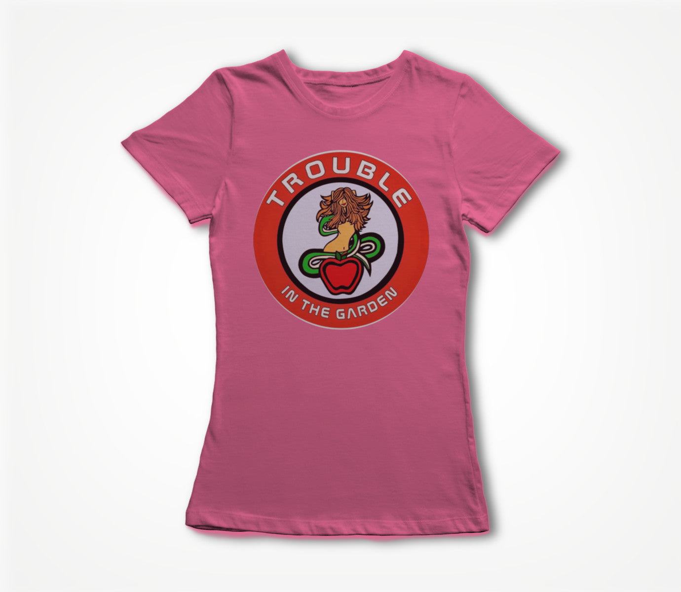 Woman and Serpent Round Women's T-shirt