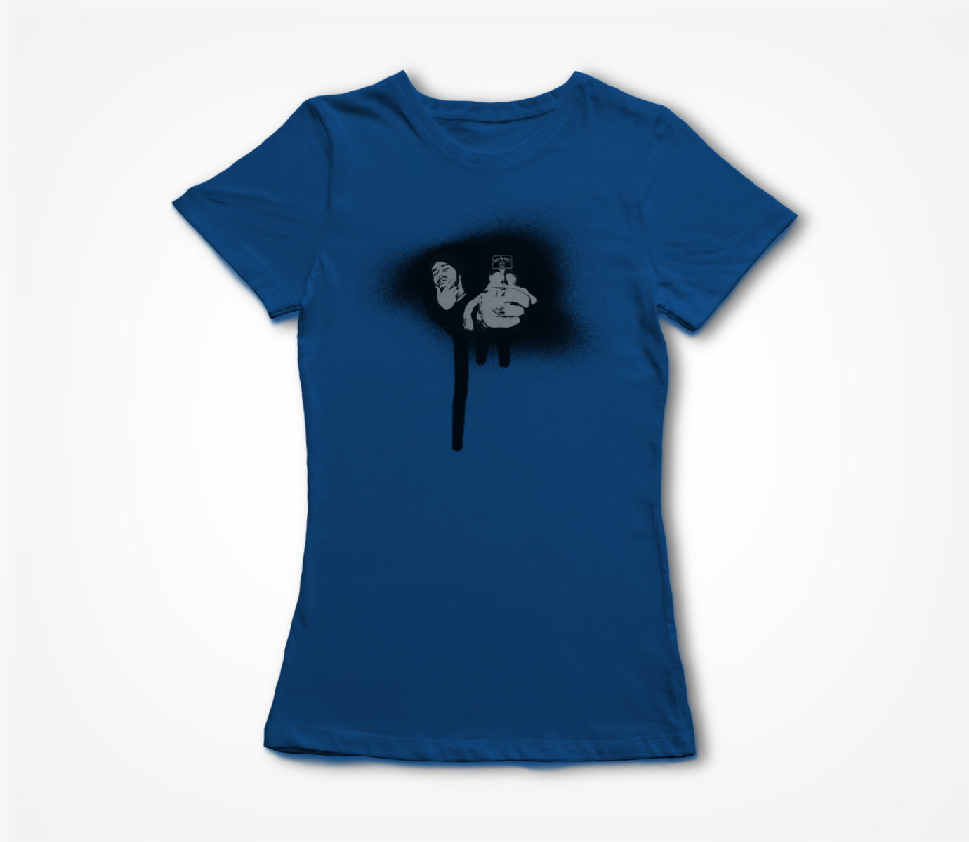 Hillywood Spray Paint (Blue) Women's T-shirt