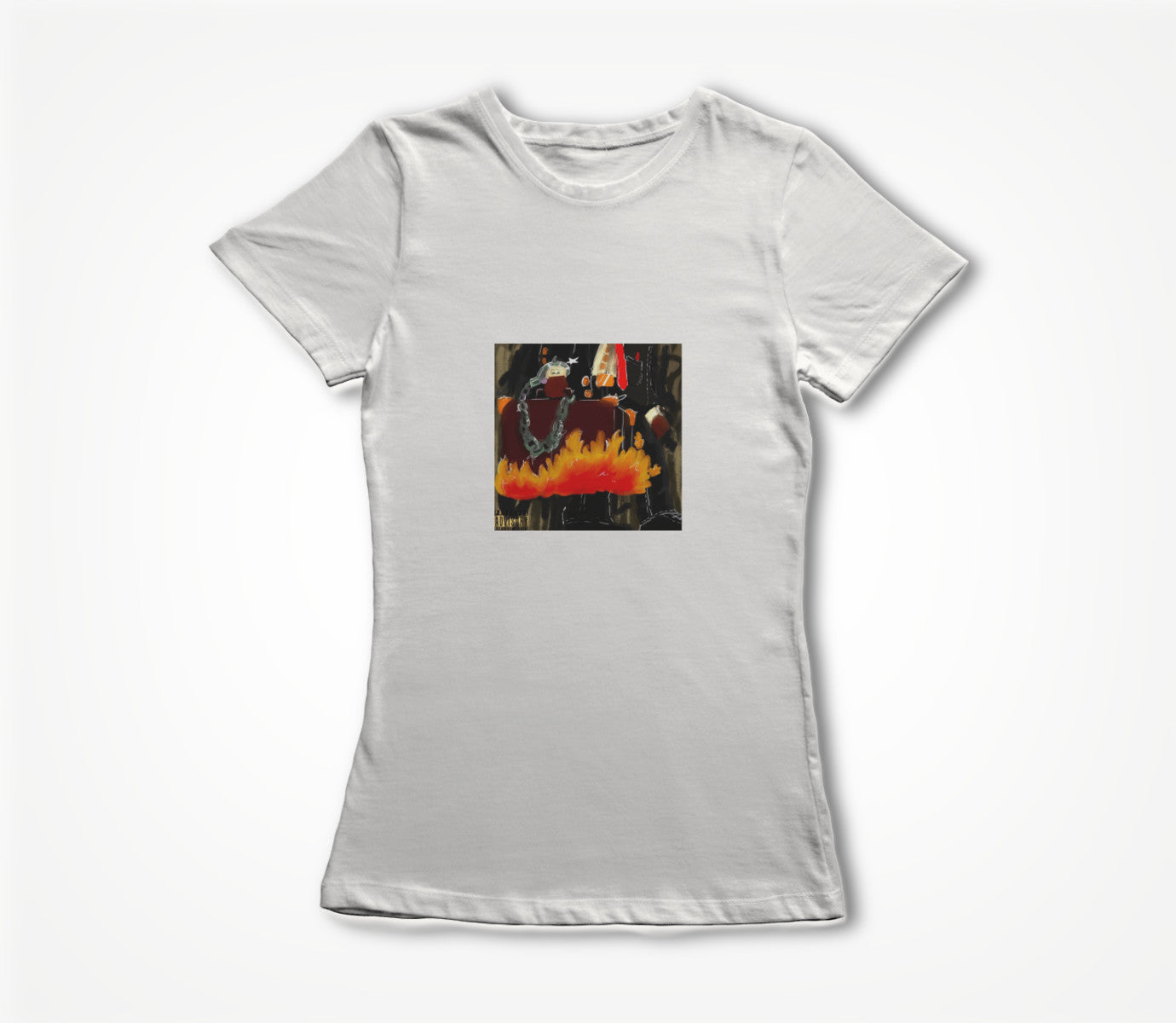 Suit & Attaché (White) Women's T-shirt