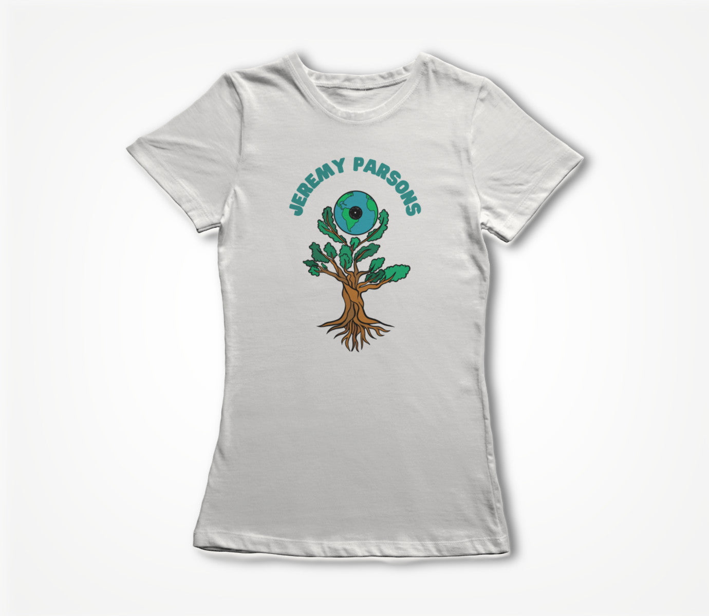 Jeremy Parsons Sit and Spin Logo White Women's T-shirt