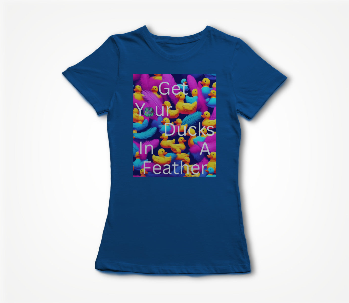 Ducks In A Feather Blue Women's T-shirt