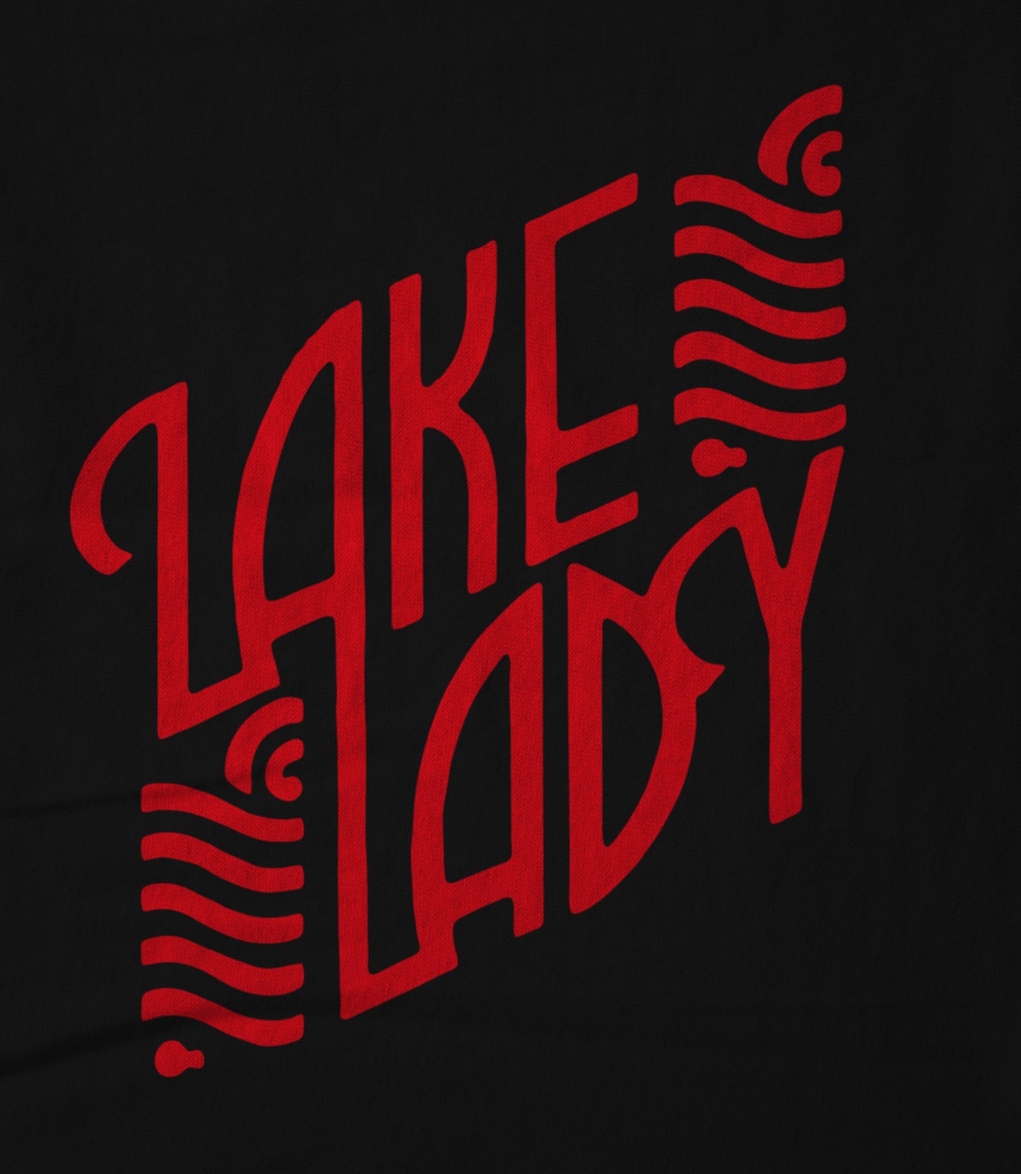 Lake Logo (red) by Leah Chappell Unisex T-shirt