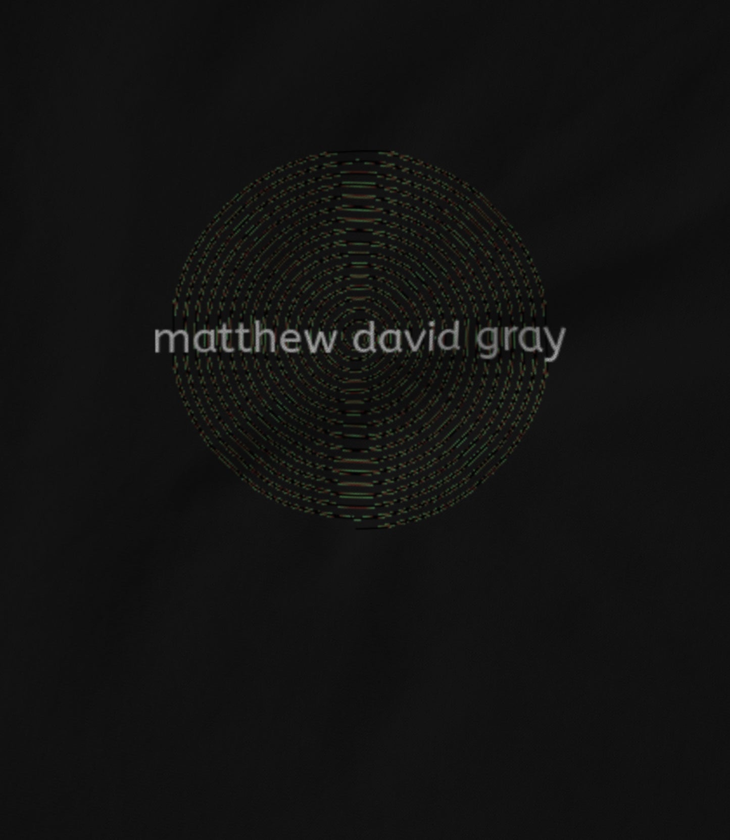 Matthew David Gray Spiral Unisex T-shirt