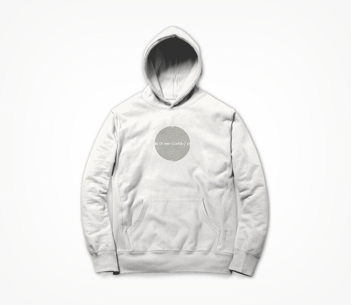 Matthew David Gray Spiral Hoodie