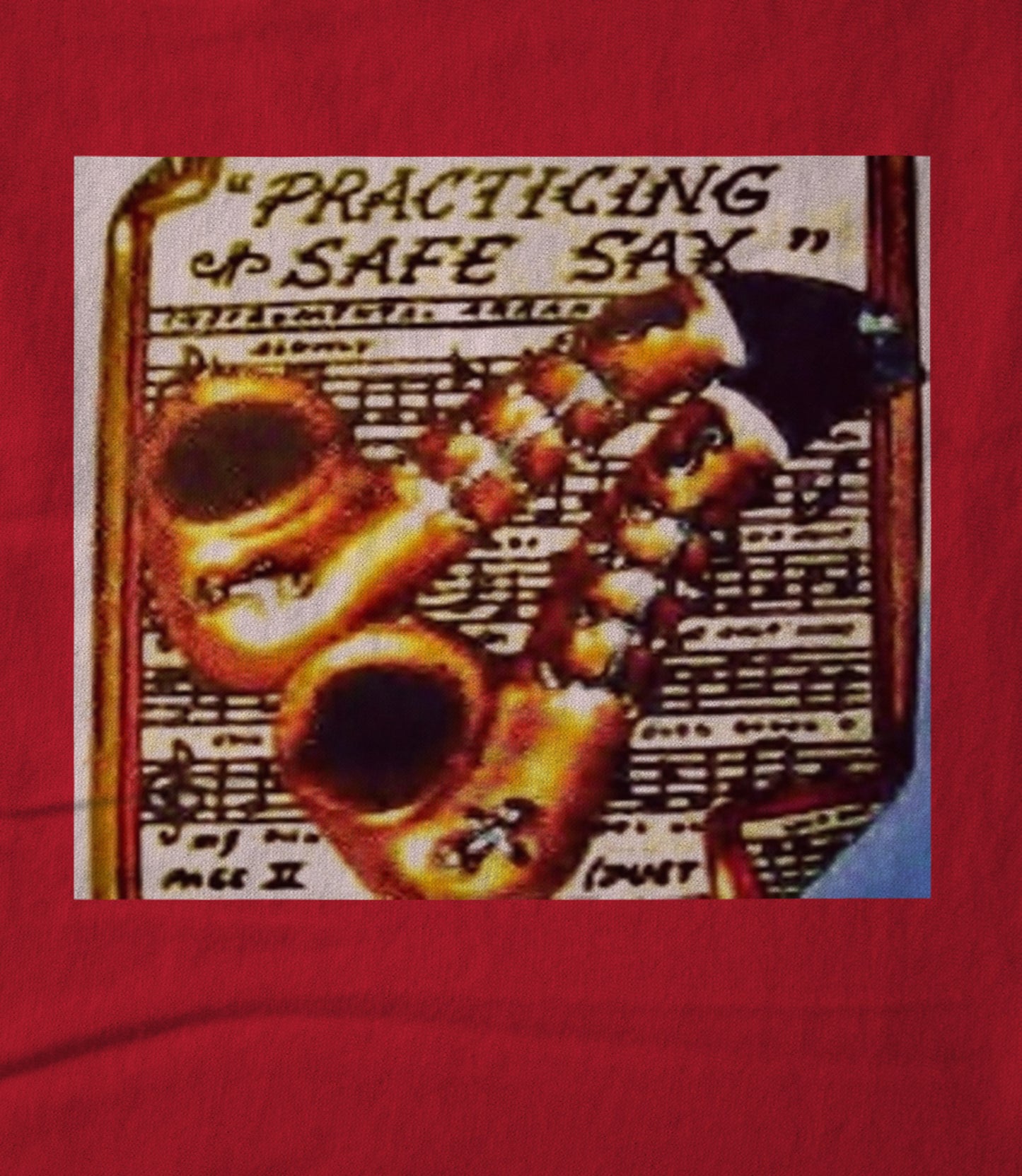 Practicing Safe Sax! Women's T-shirt