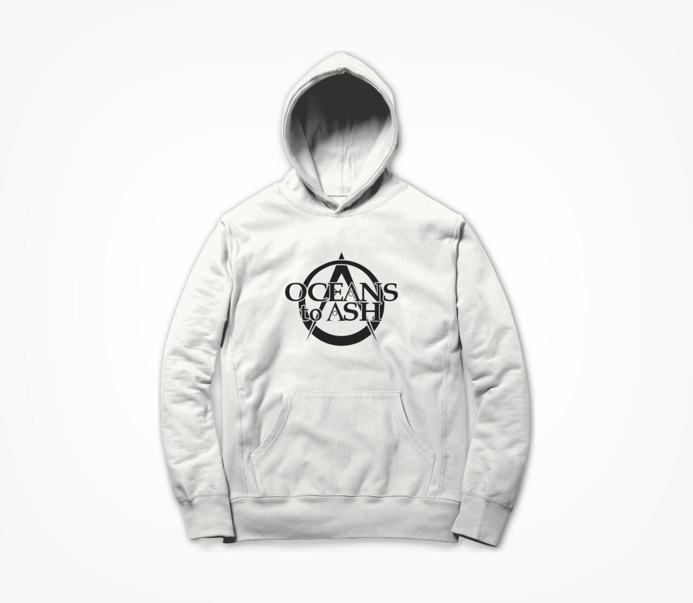 Oceans to Ash Logo - White Hoodie