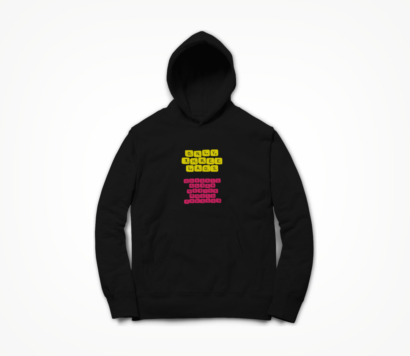 Word Game - Pink & Yellow Hoodie
