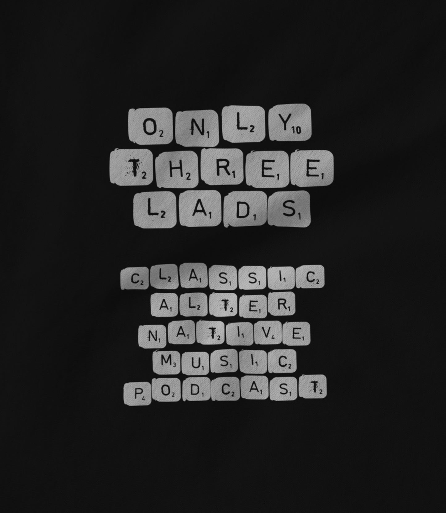 Word Game - White Letters Unisex T-shirt
