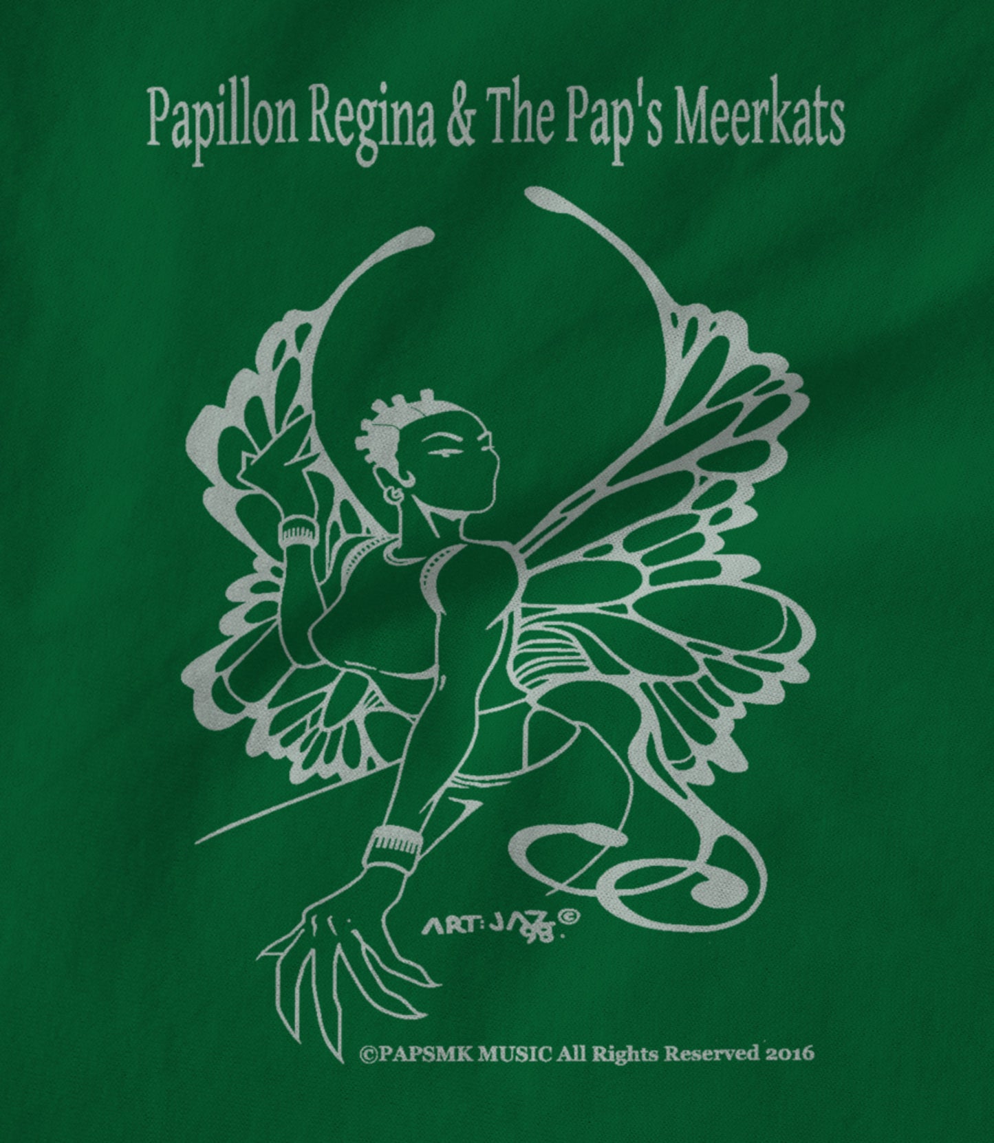 Papillon SMK logo w2 Green Unisex T-shirt