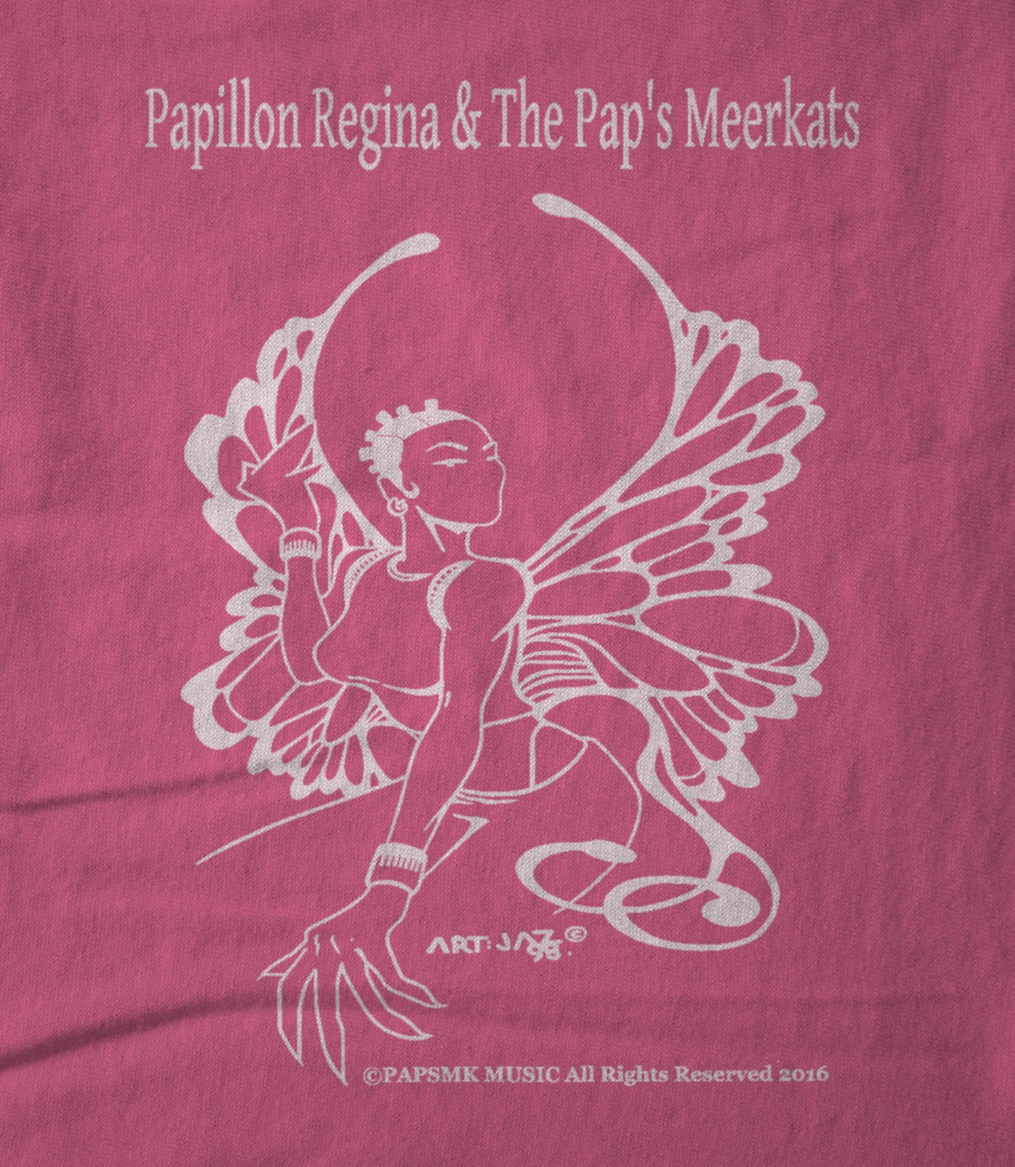 Papillon SMK logo w2 Pink Unisex T-shirt