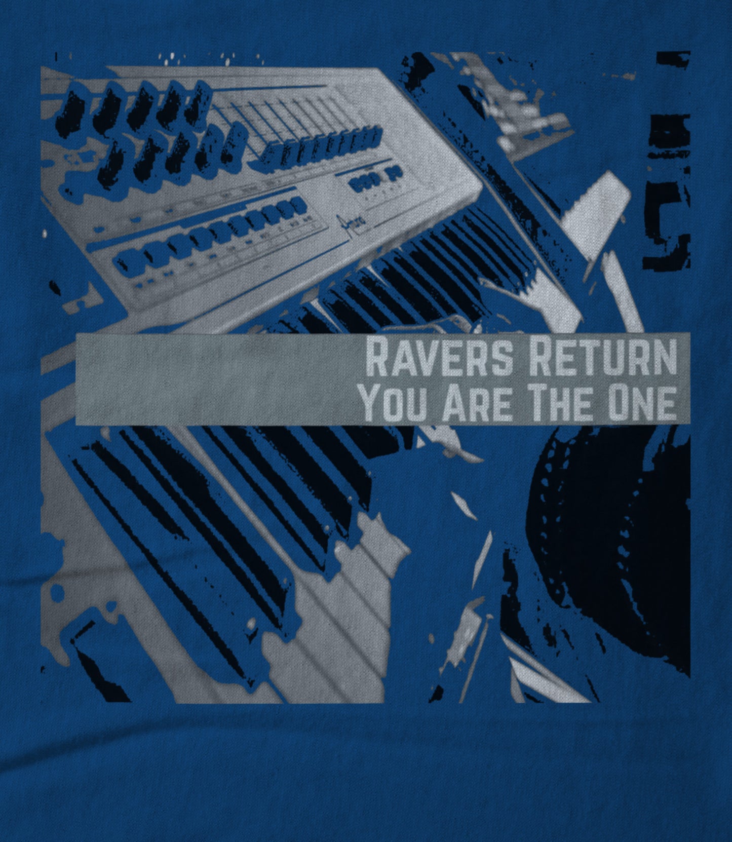 Ravers Return Posterized Effect Hoodie