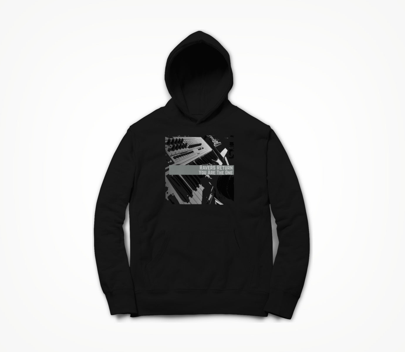 Ravers Return Posterized Effect Hoodie