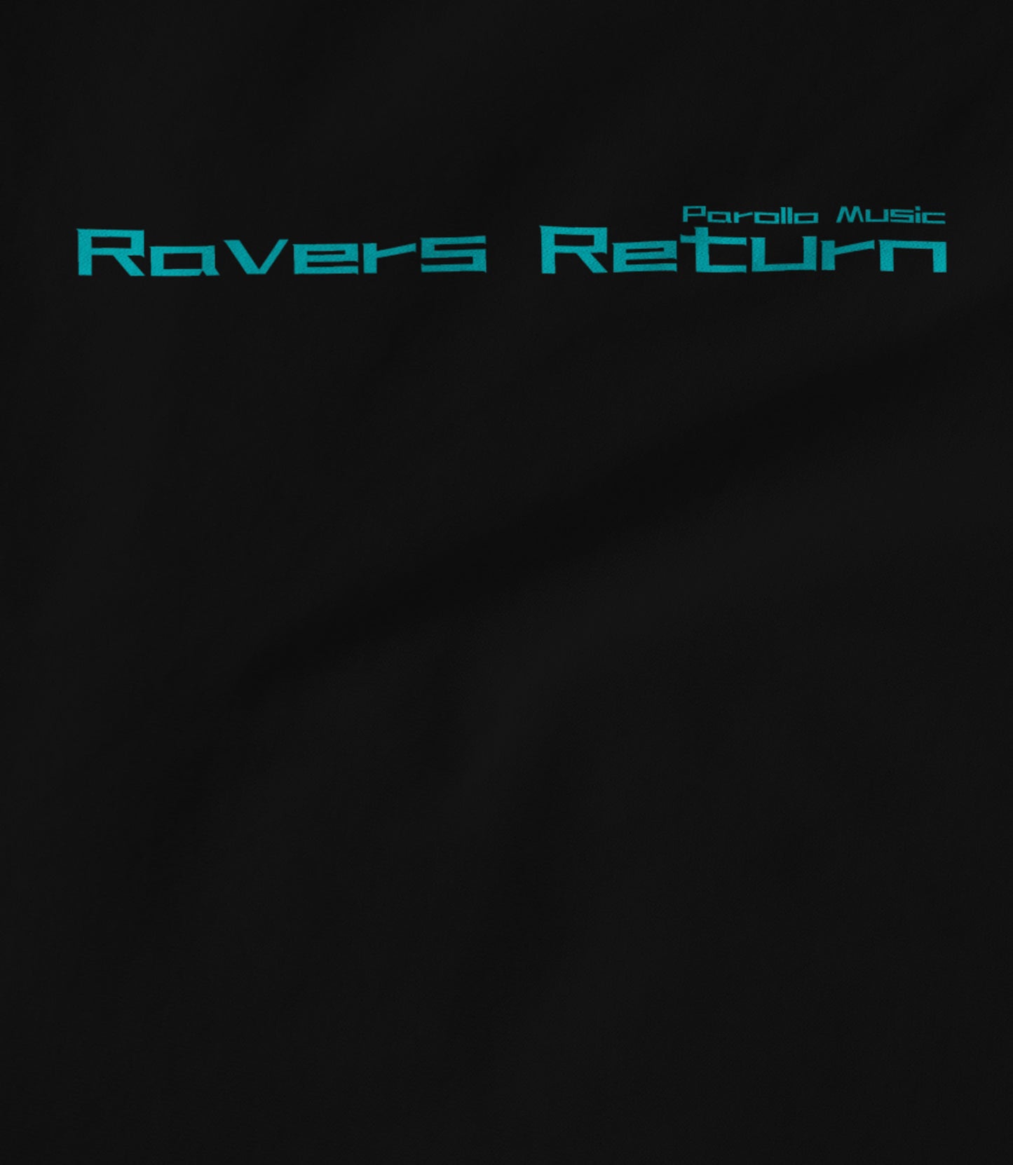 Ravers Return Bright Blue Text Hoodie