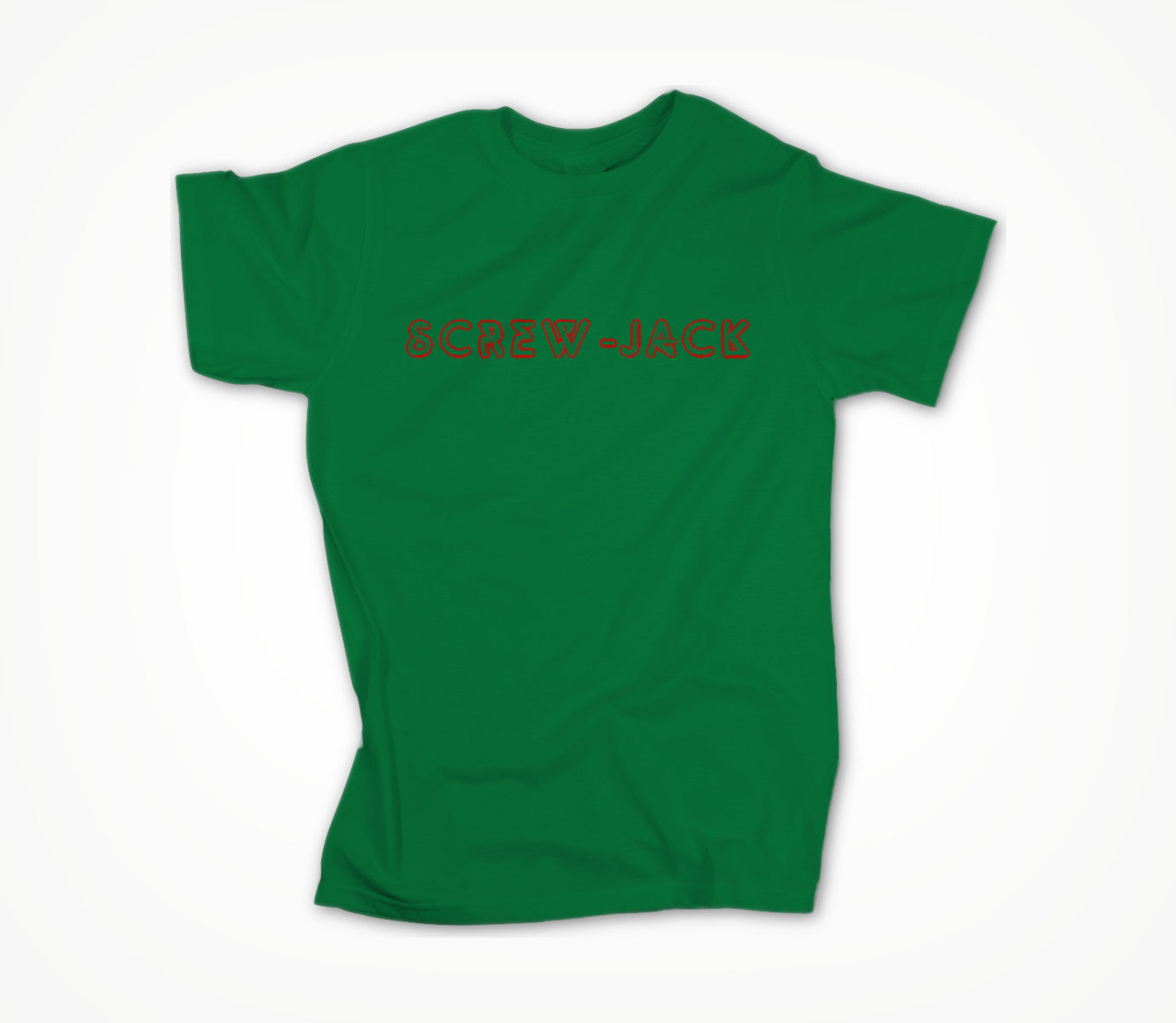 Screw-Jack red on green Unisex T-shirt