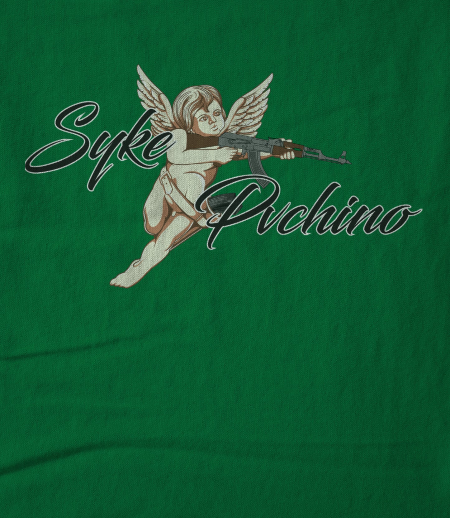 (Green) Syke Pachino Cartoon Logo Unisex T-shirt