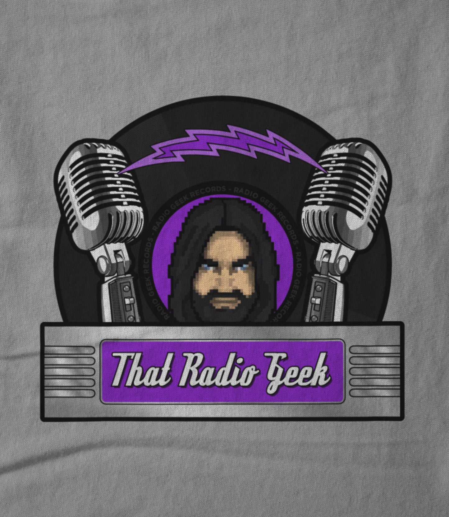 Logo on Grey Hoodie