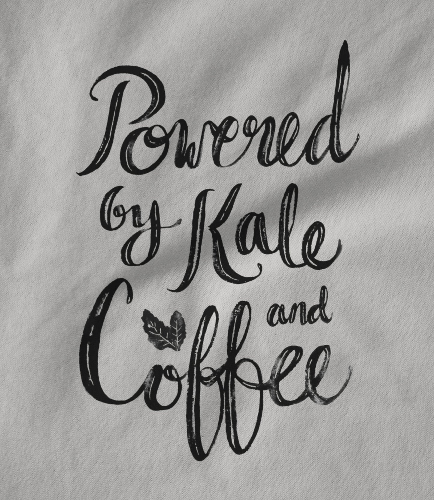 Powered by Kale & Coffee Hand Painted Unisex T-shirt