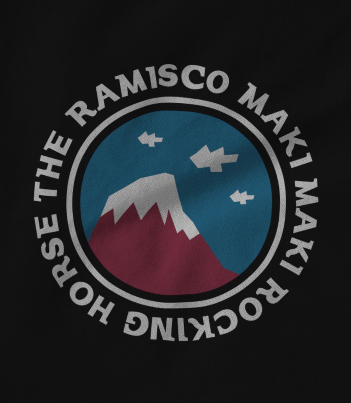 The Ramisco Maki Maki Rocking Horse - Mountain Unisex T-shirt