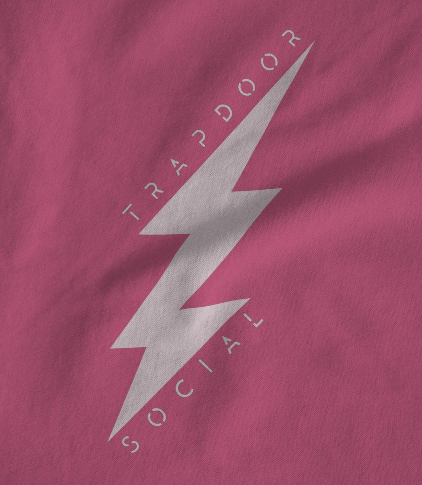 Lightning Bolt - Pink/White Unisex T-shirt