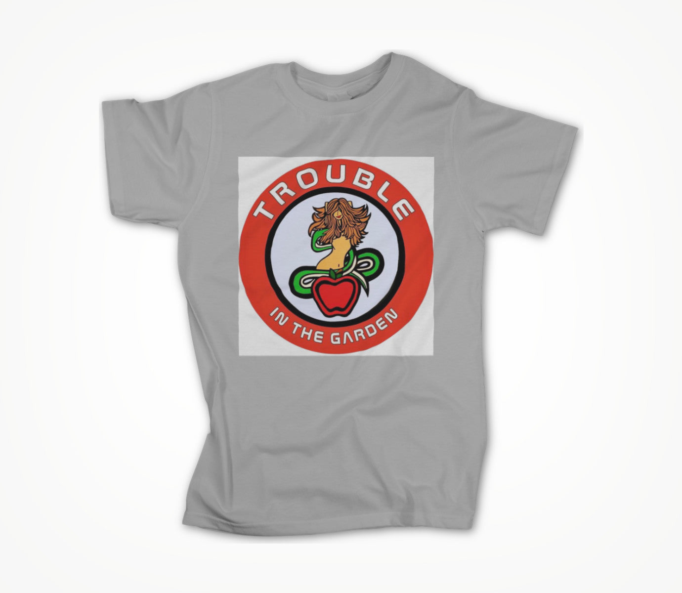 Woman and Serpent Square Unisex T-shirt