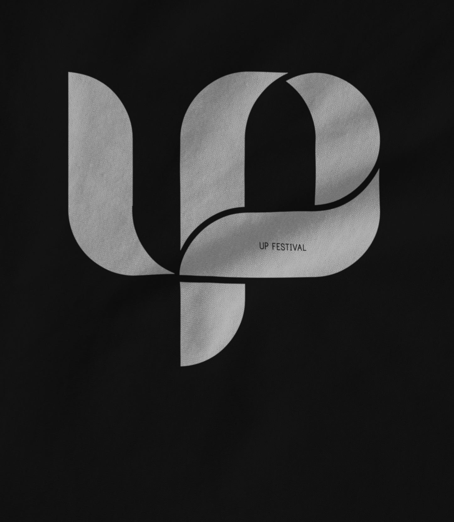 Up Festival Logo Black Hoodie