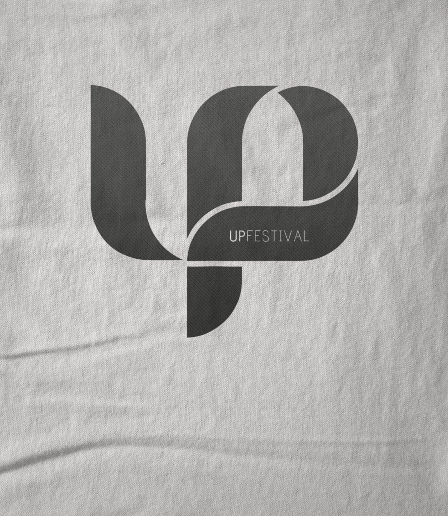 Up Festival Logo White Hoodie