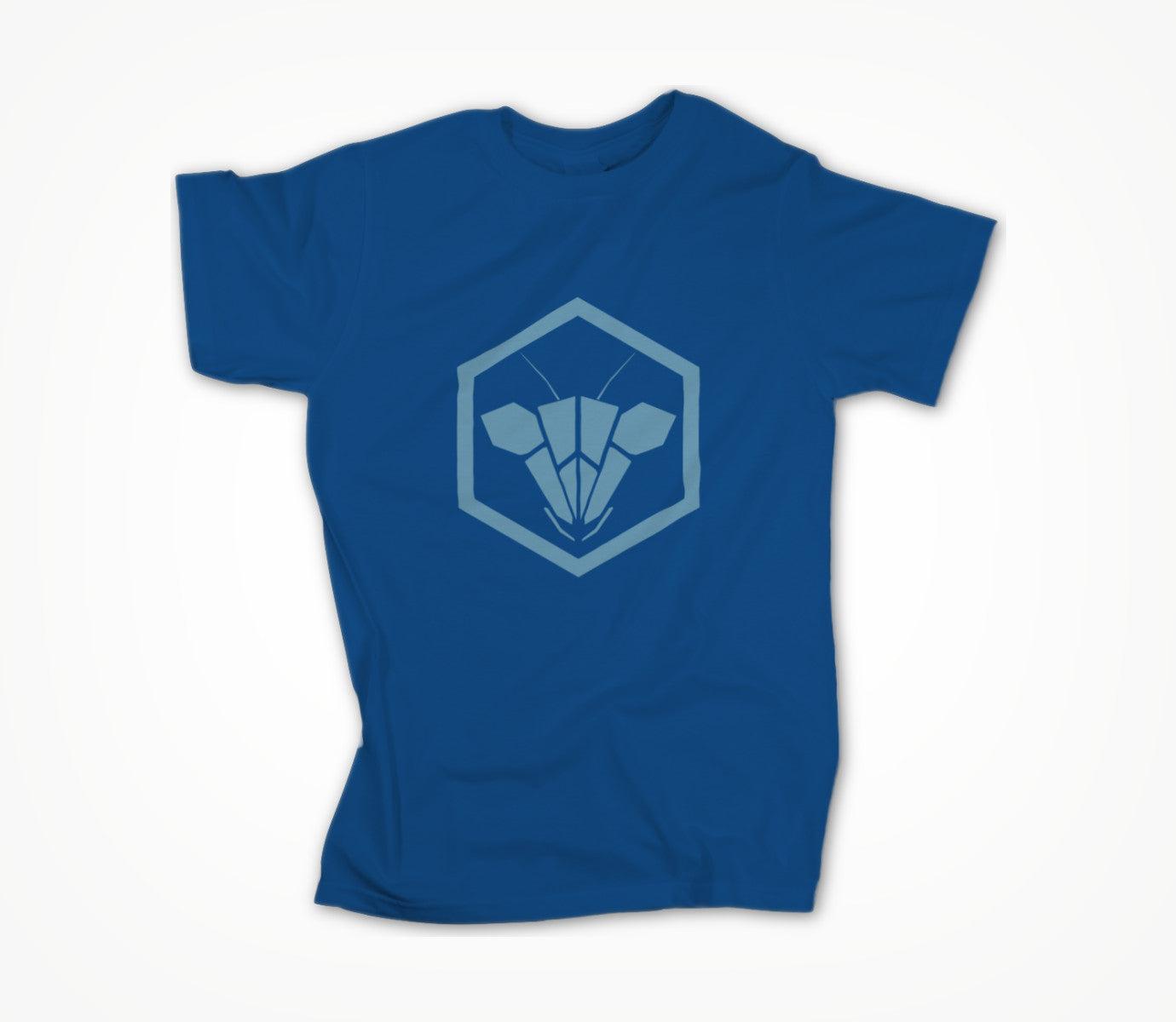 Woodpecking Mantis logo blue Unisex T-shirt