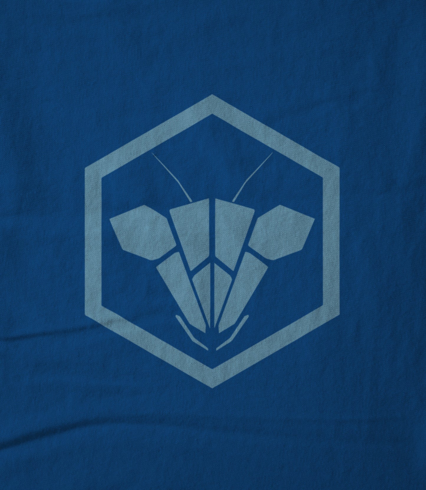 Woodpecking Mantis logo blue Unisex T-shirt