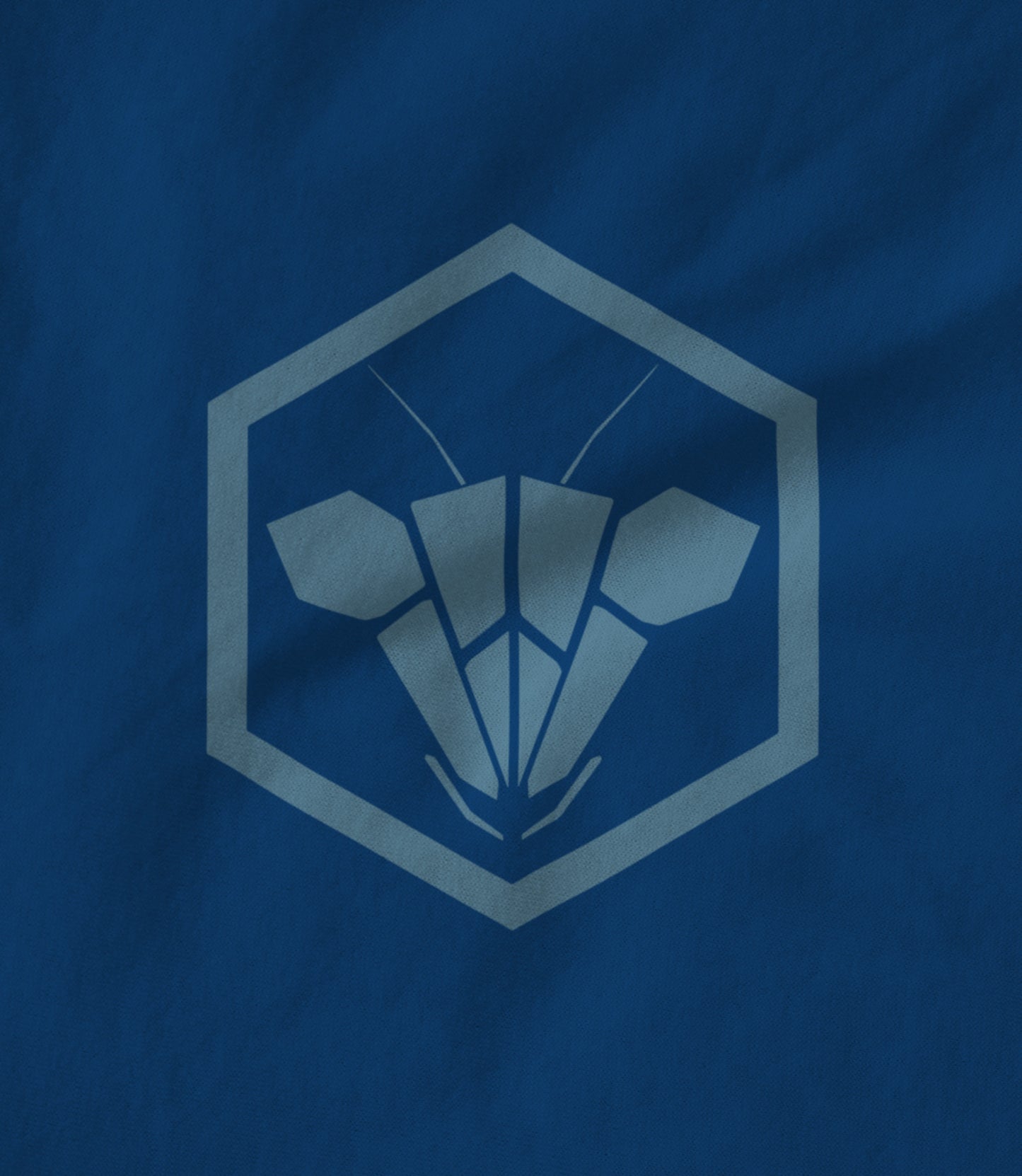 Woodpecking Mantis logo blue Hoodie
