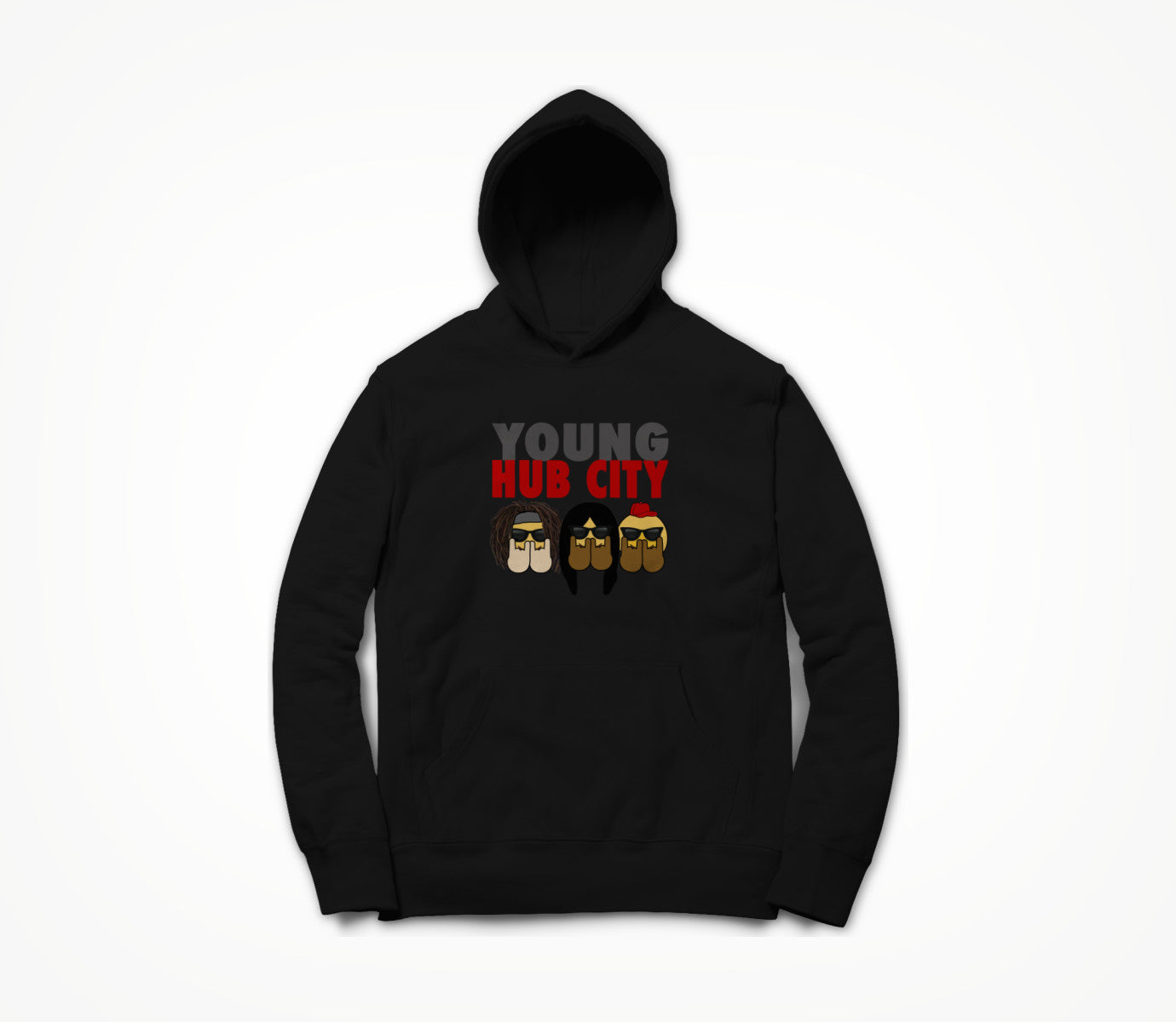 YHC Emoji Black Hoodie