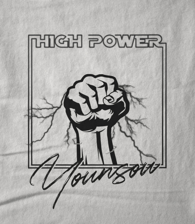 High Power Black on White