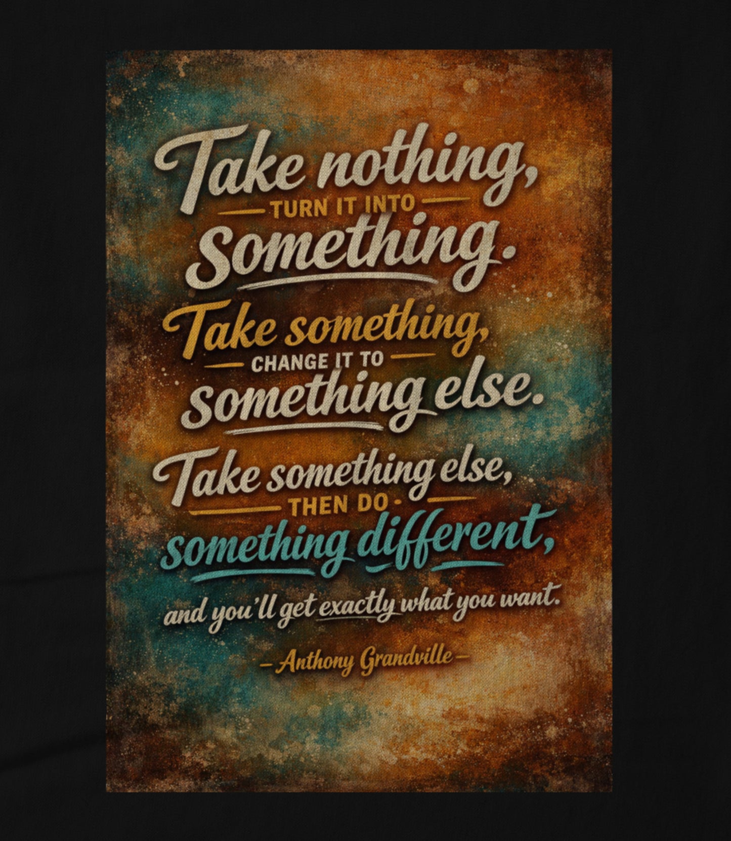 Black TAKE NOTHING Hoodie